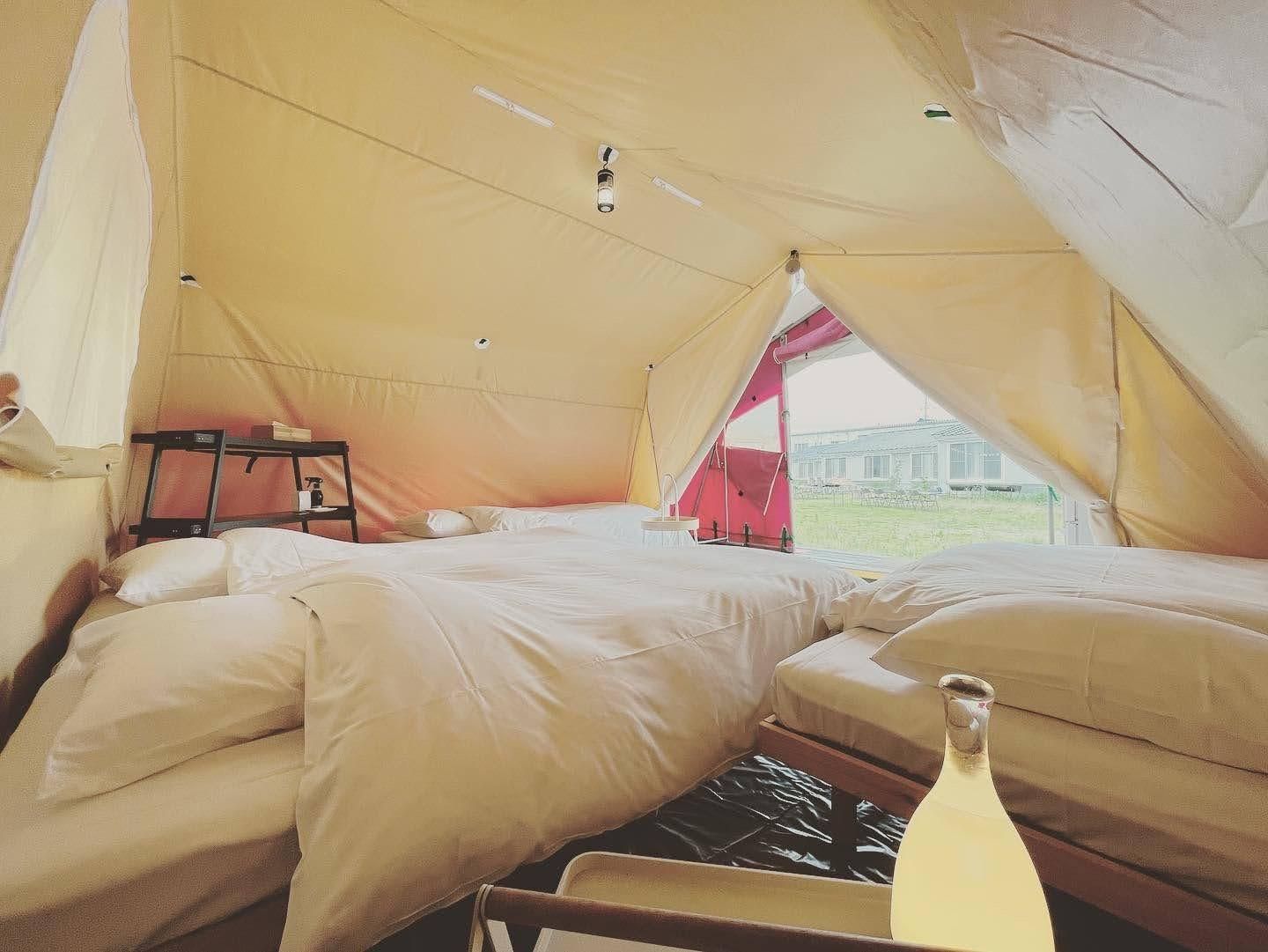 Tent with Shared Bathroom