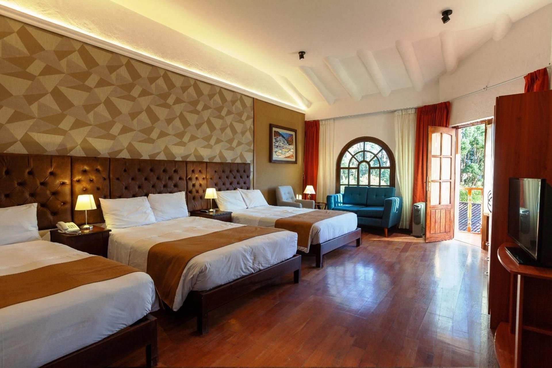 Triple Double Beds with Terrace, Mountain and Garden View
