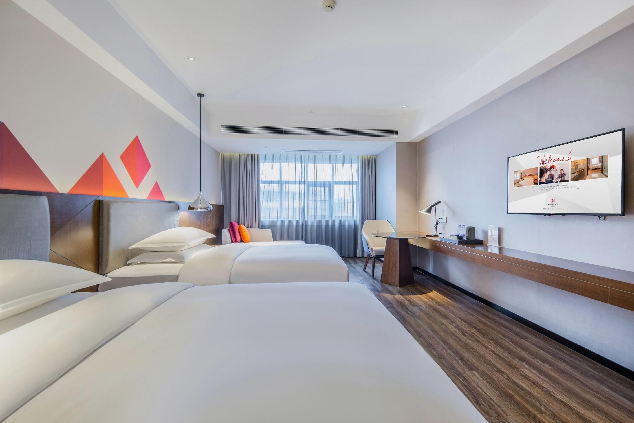 Boman Hotel Maoming High-speed ​​Railway Station South Aiqinghai Shopping Park Comfort Twin