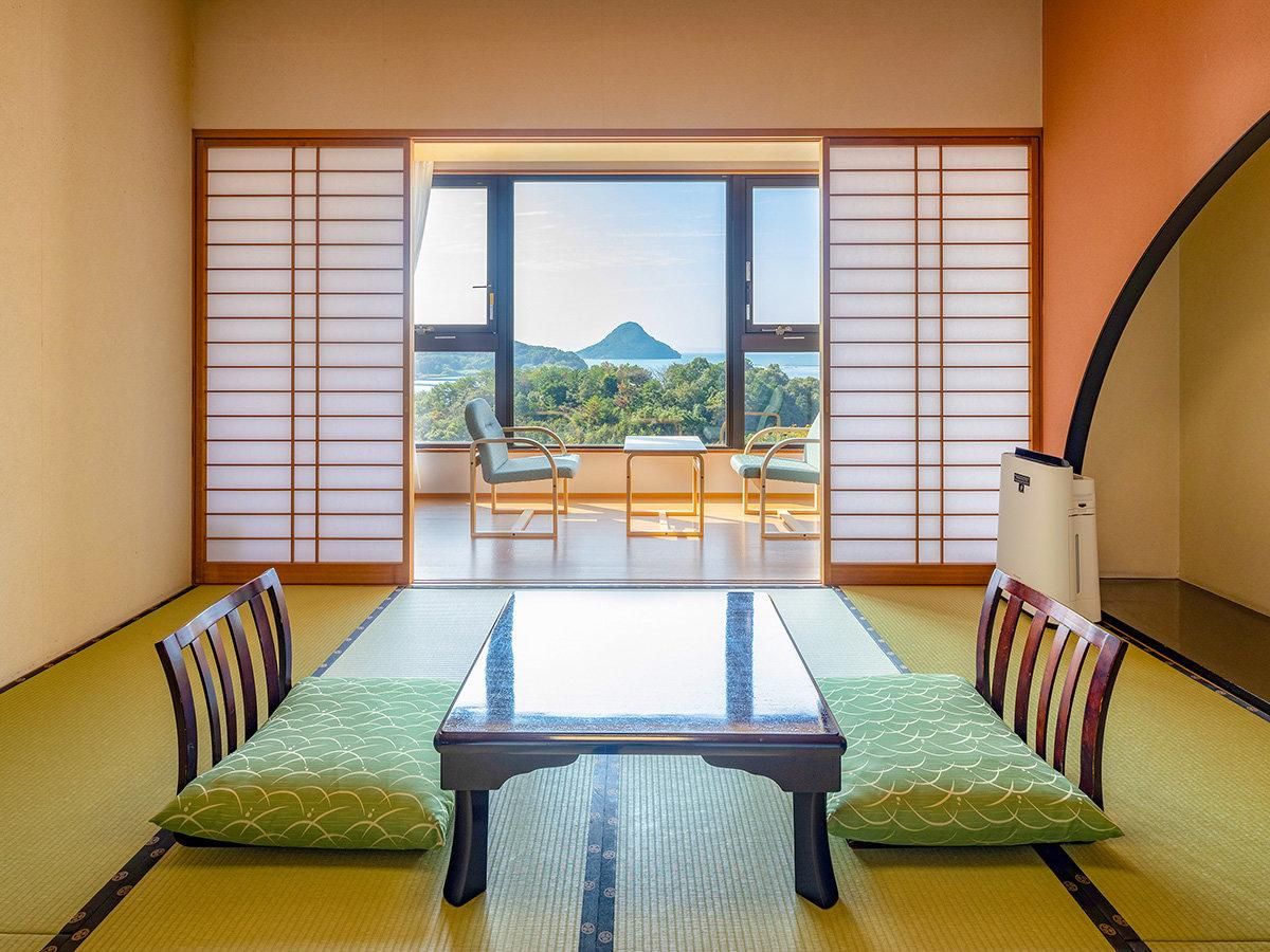 Sea Side Superior Japanese-Western-Style Room with 8 Tatami, Indoor Bath, Non-Smoking