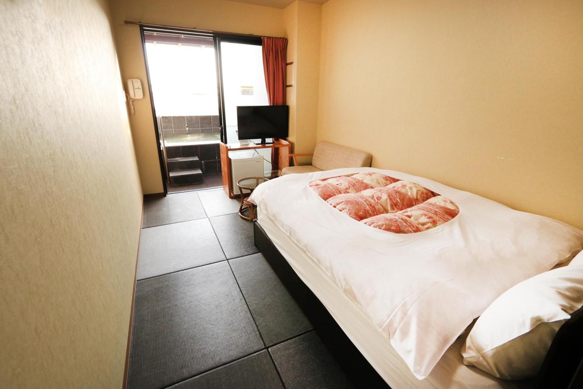 Double Room with Small Double Bed and Open-Air Bath - Annex