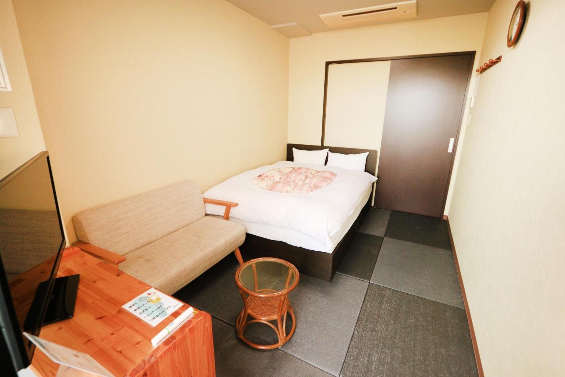 Double Room with Small Double Bed and Open-Air Bath - Annex