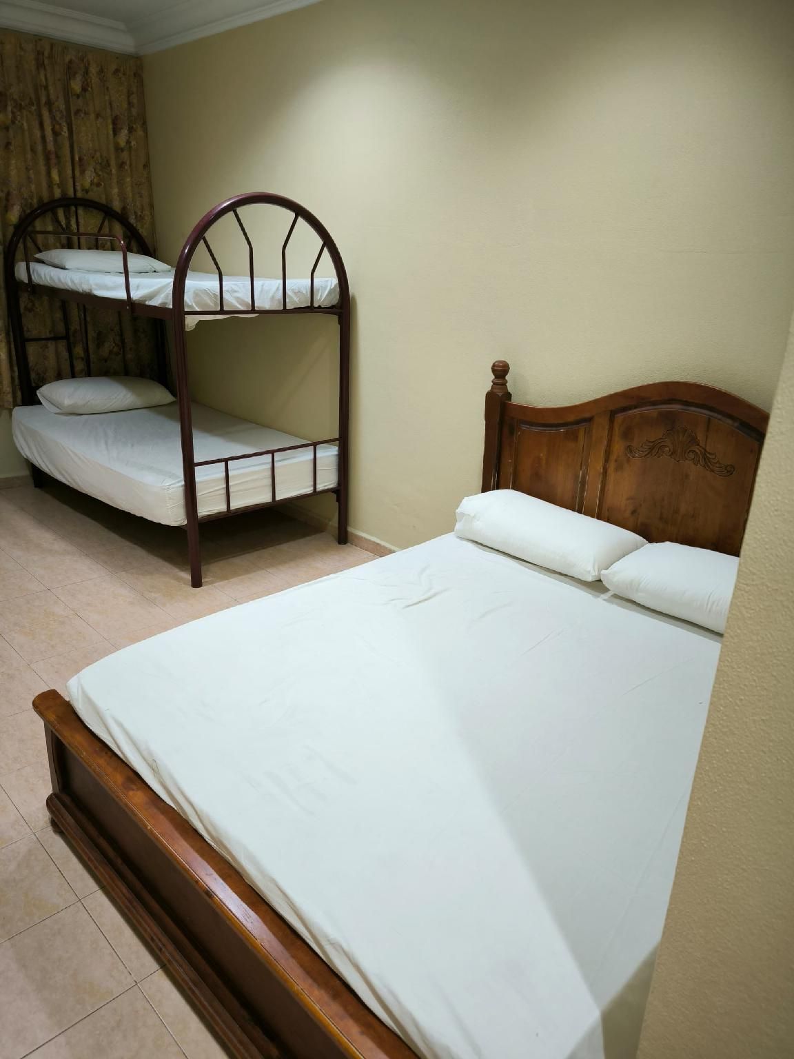 Triple - Room With A Large Bed And A Bunk Bed