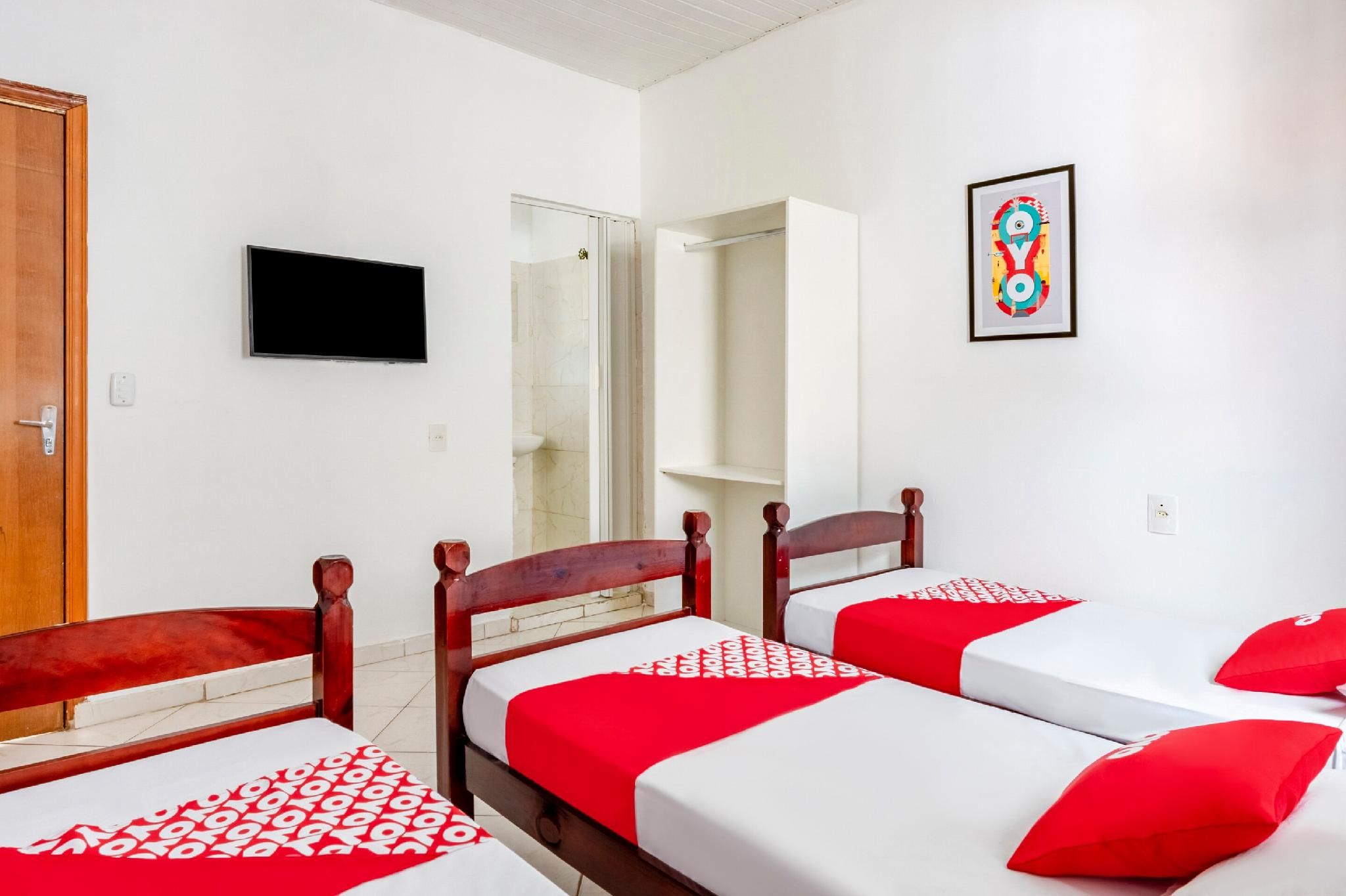 Triple Room (3 single beds) without AC