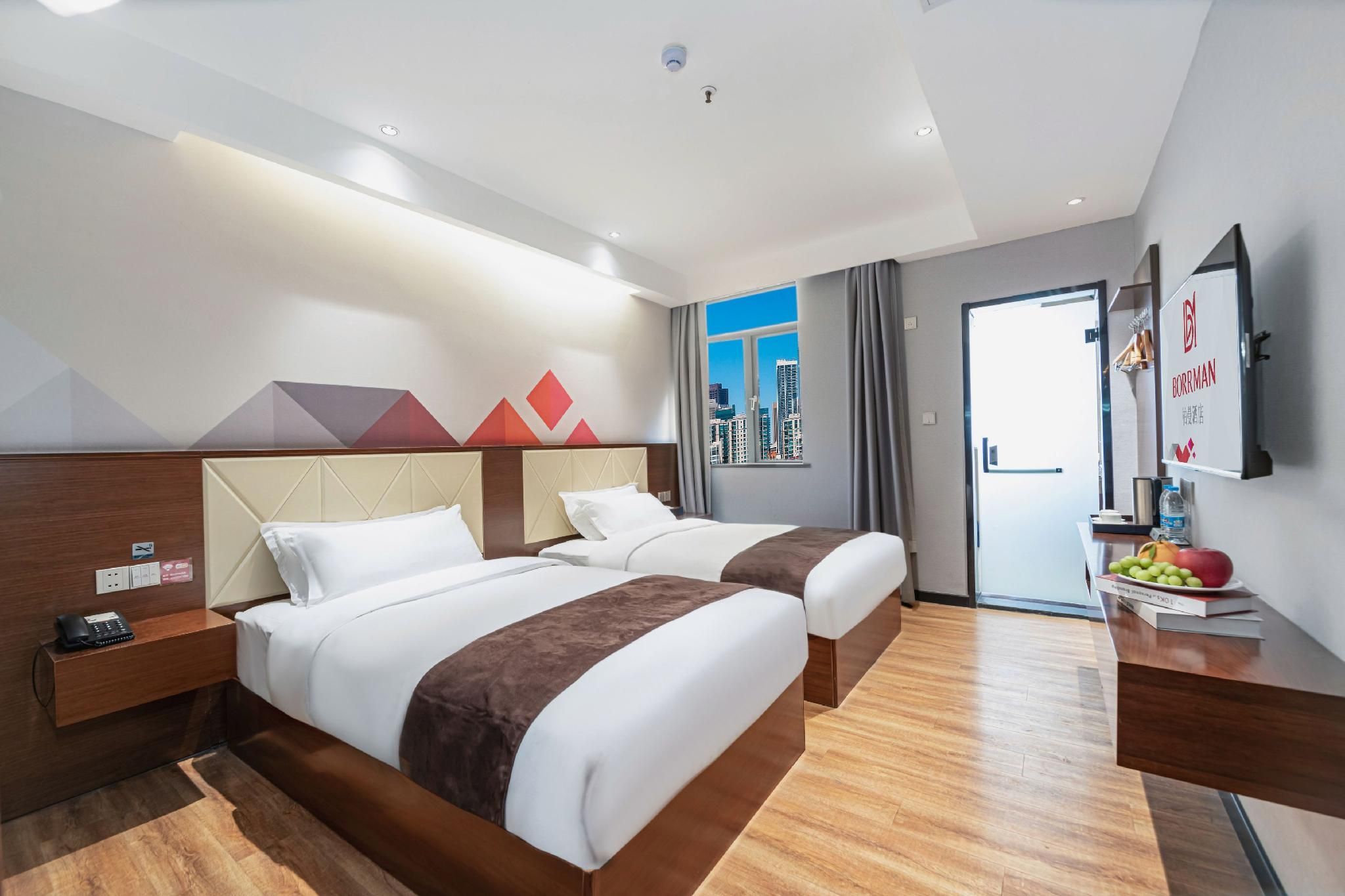 Borrman Hotel Jingzhou Ancient City East Gate Wanda Dossen - Standard Twin Room 2