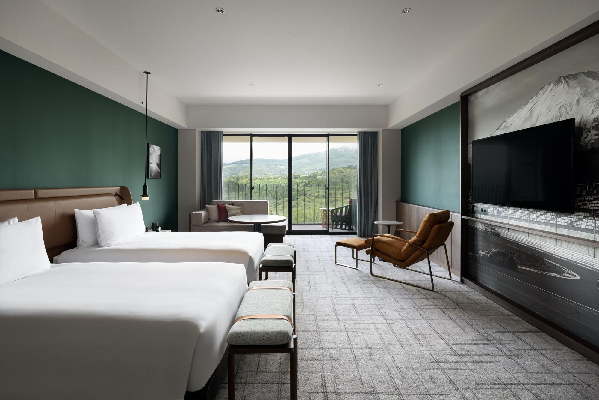 2 Twin Beds, Mount Fuji View, Deluxe