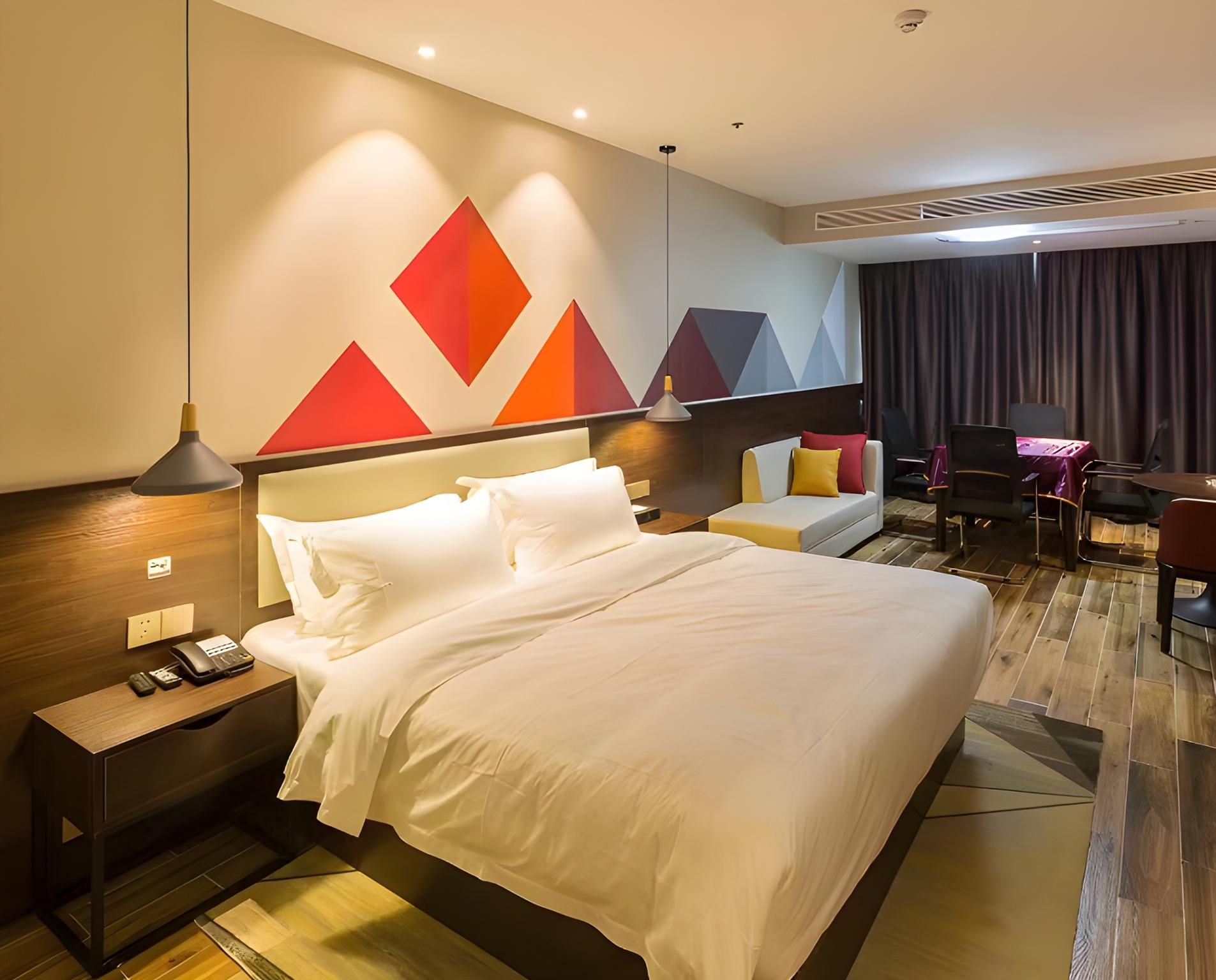 Borrman Hotel Shaodong High-speed Railway Station International Trade City Dossen - Deluxe Bed Room