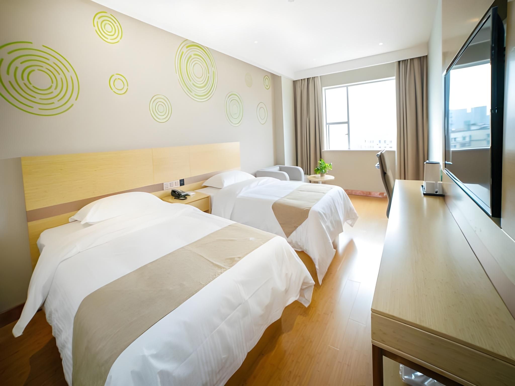 GreenTree Inn Yiyang North Bus Station                       Guest Twin Room 2