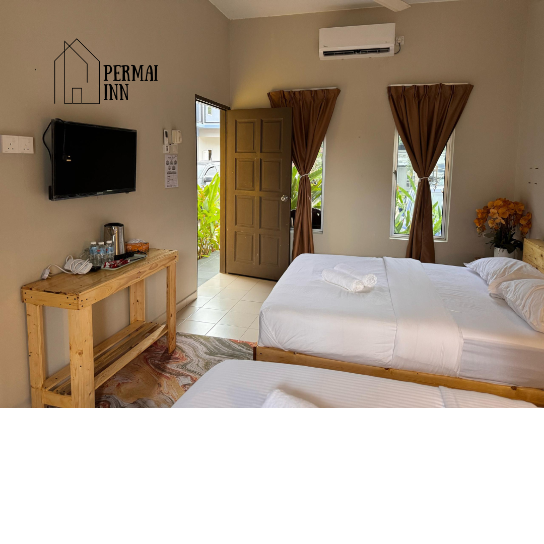ROOMSTAY / HOMESTAY PERMAI INN PEKAN Deluxe - 2 Beds, Corner Room