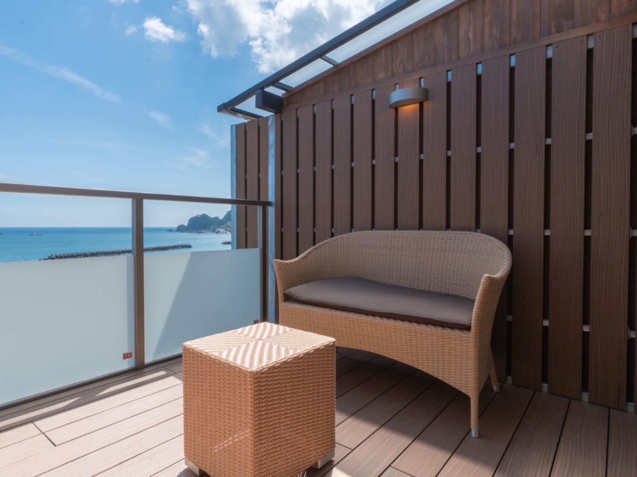 Corner Ocean View Oshima Style Room with Open-Air Bath