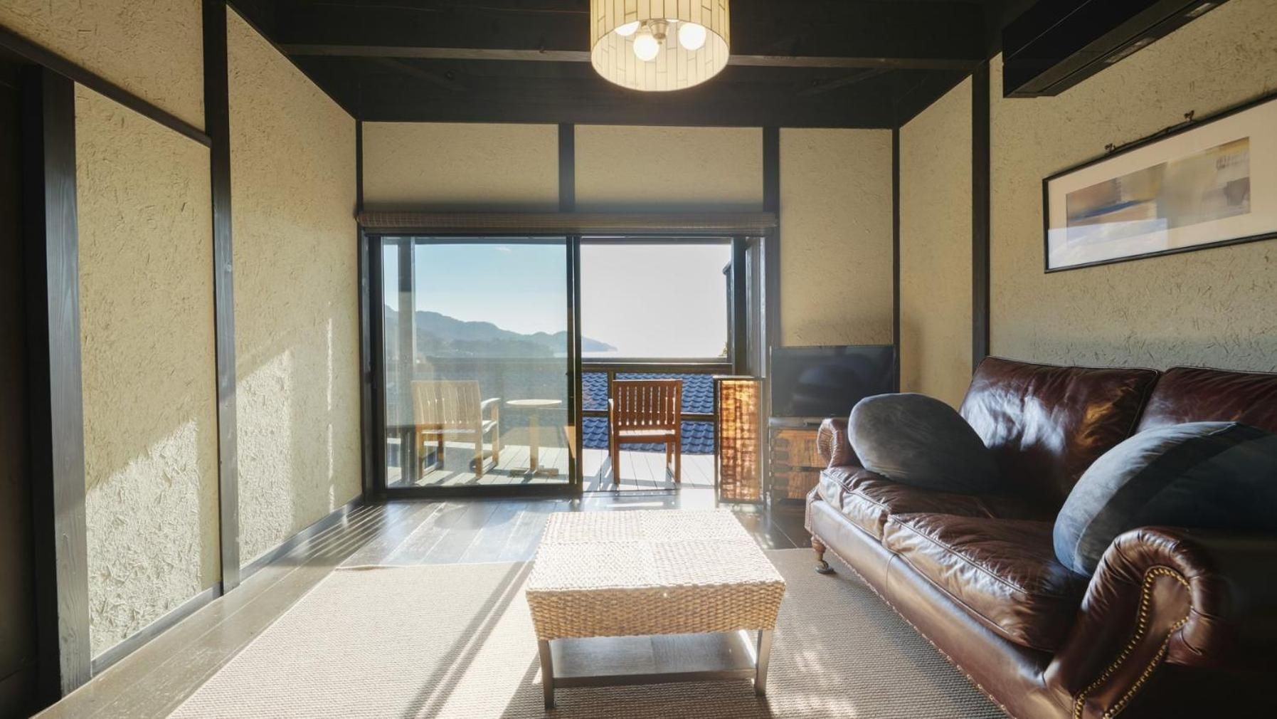 Japanese-Style Maisonette Room with Open-Air Hot Spring Bath, Sea View【USHIO】