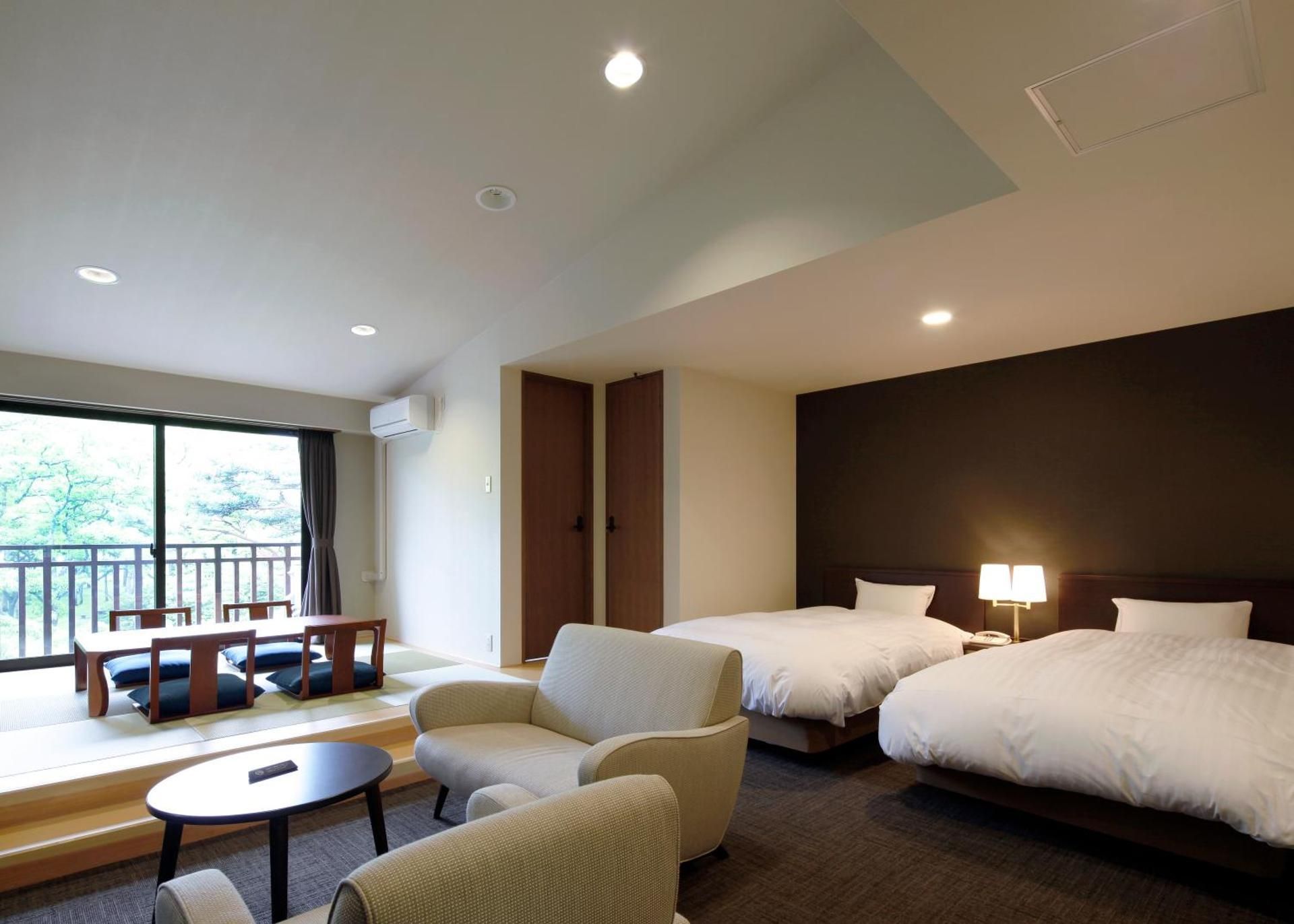 Twin Room with Tatami Area with Balcony 3rd Floor