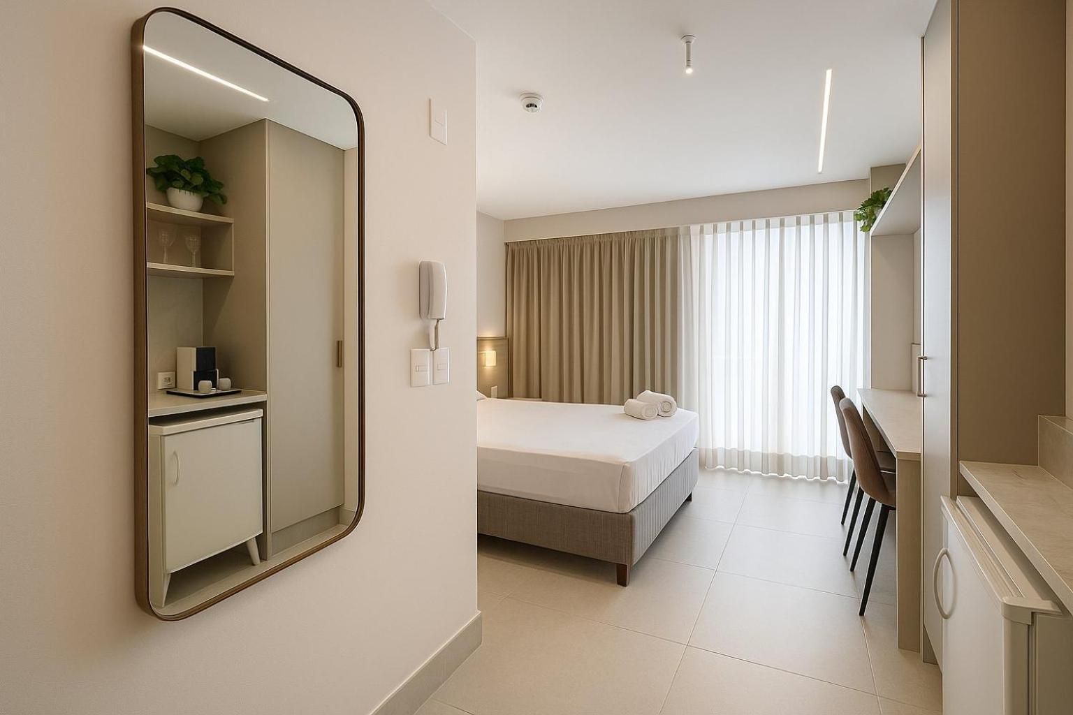 One-Bedroom Apartment with Balcony