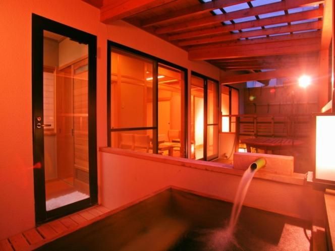 Japanese-Style Family Room with Open Air Bath