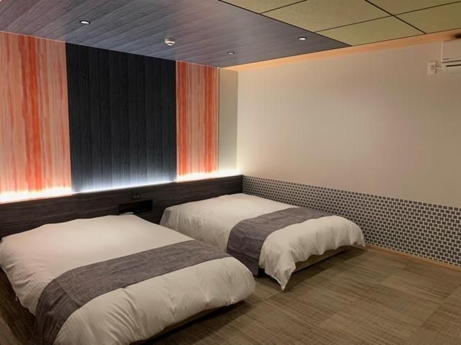 Deluxe Twin Room with Tatami Area with Hot Spring Bath