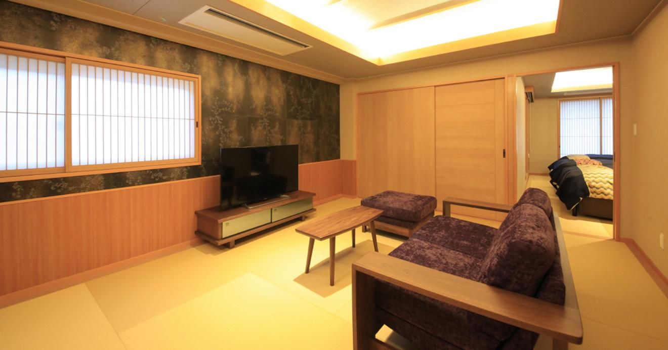 Top Floor Japanese Style Room O with 3 Beds and Open-Air Bath - Non-Smoking