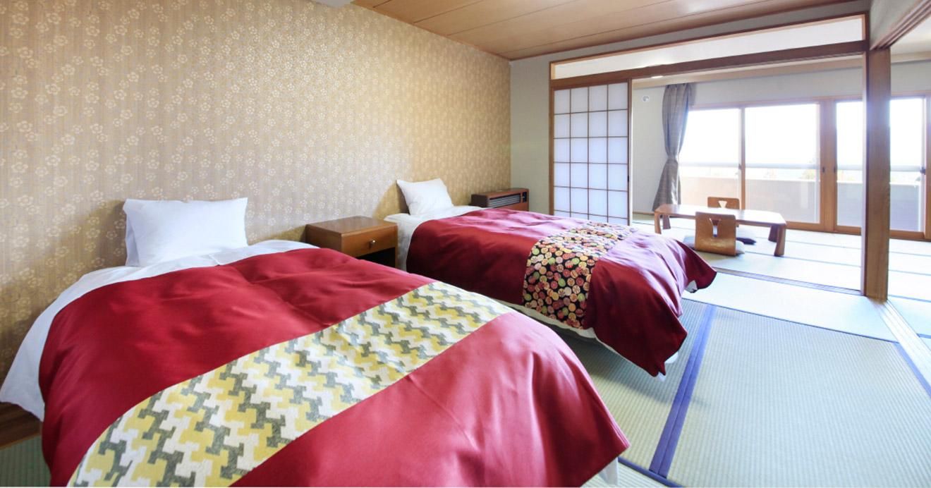 Japanese Style Room J with 2 Beds, 7.5 Tatami and Bathroom - Non-Smoking
