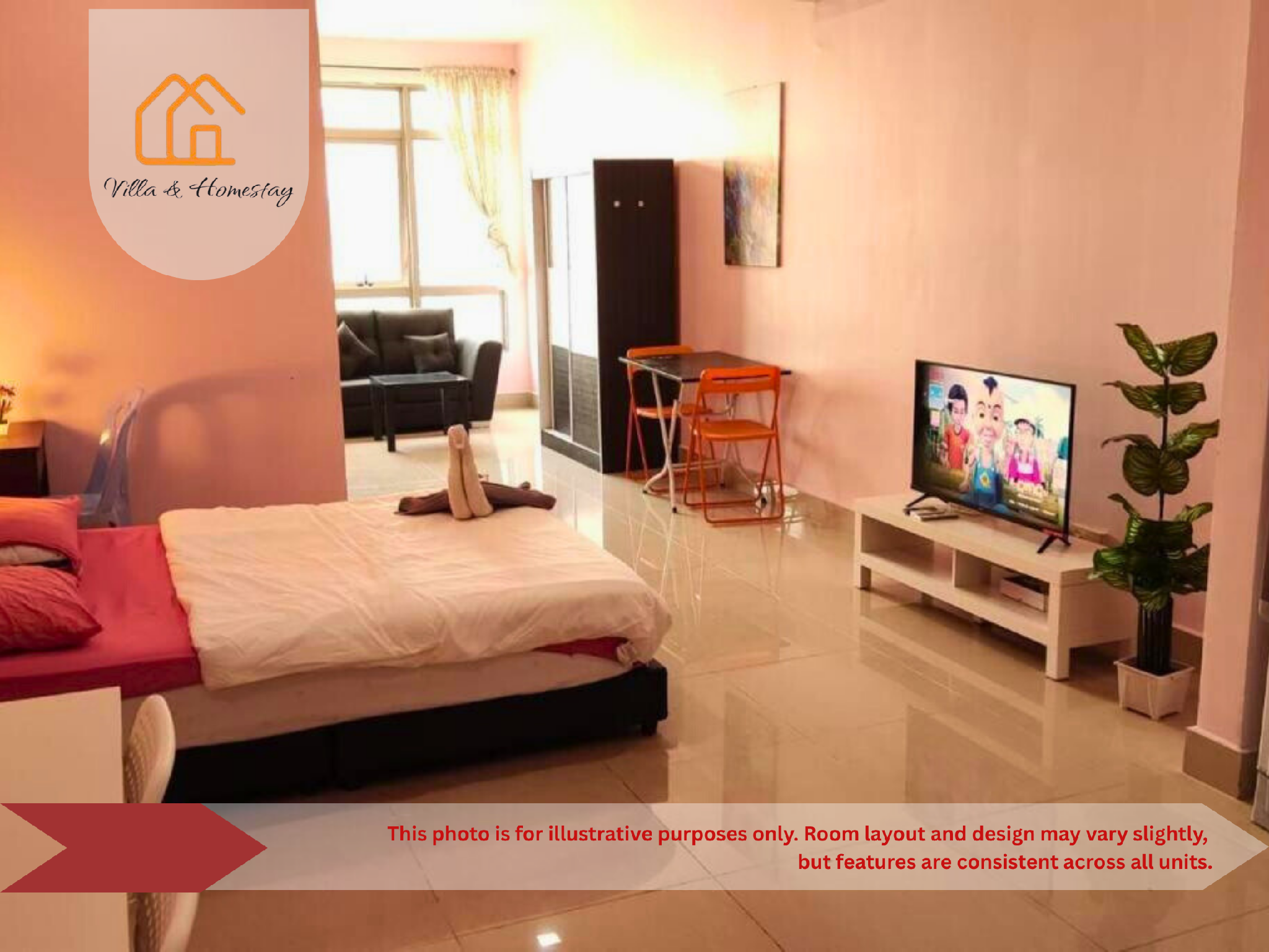 Studio - 2, people Self entry