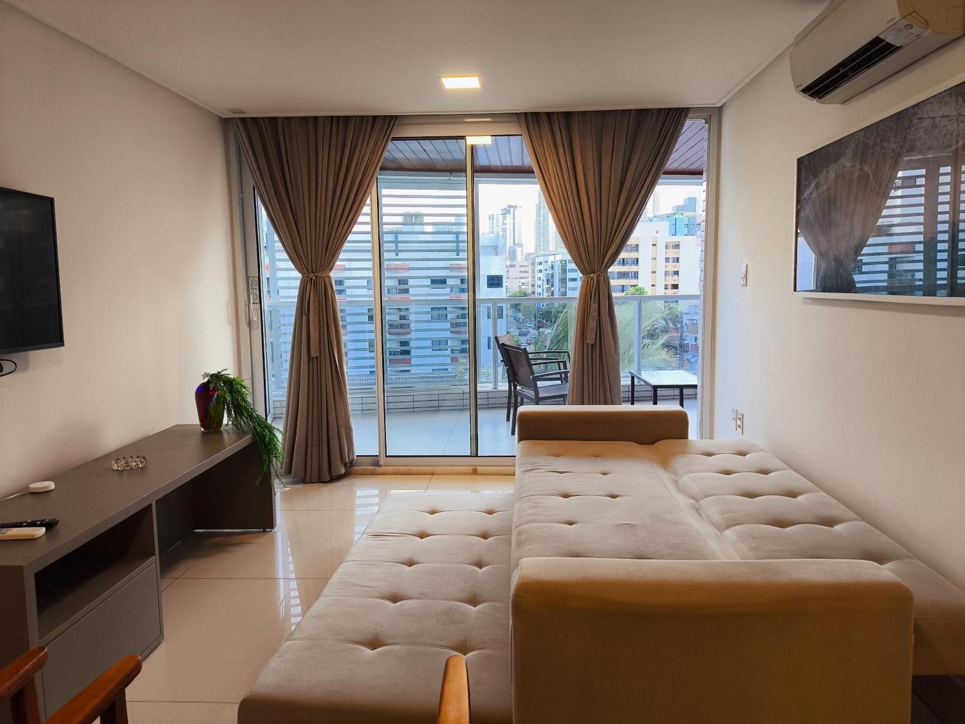 One-Bedroom Apartment with Balcony and Sea View