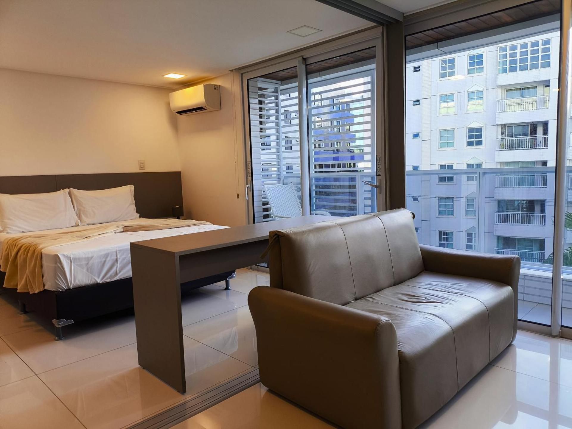 One-Bedroom Loft Apartment with Balcony