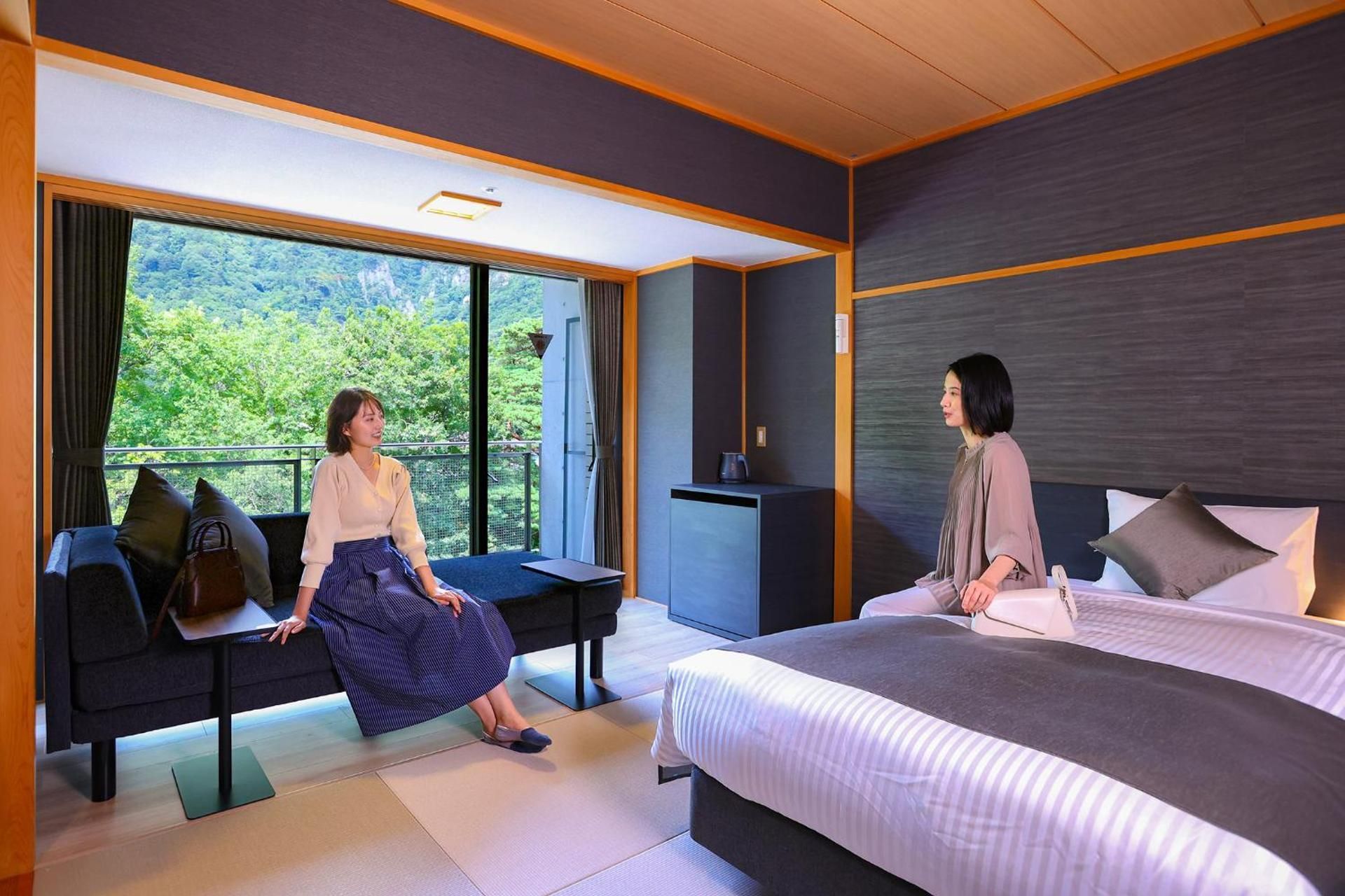 Twin Room with Tatami Area and Sofa Bed - Shared Bathroom - Non-Smoking