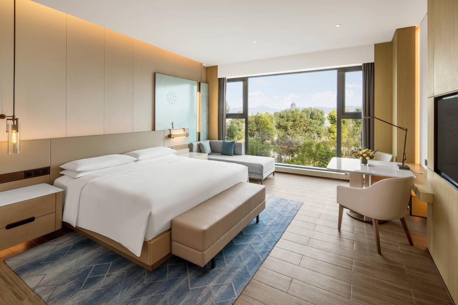 Suining Marriott Hotel Deluxe King Garden View, Deluxe Guest room, 1 King