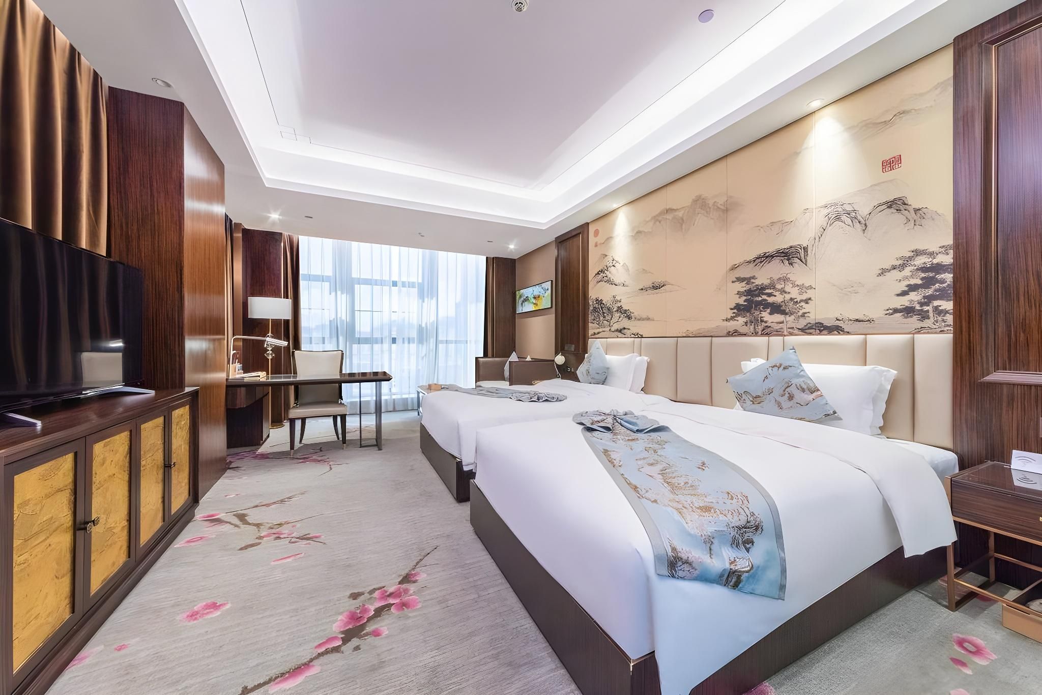 Tongren Zhusha Grand Hotel Fanjingshan Avenue Branch Premier Twin Room, River-View