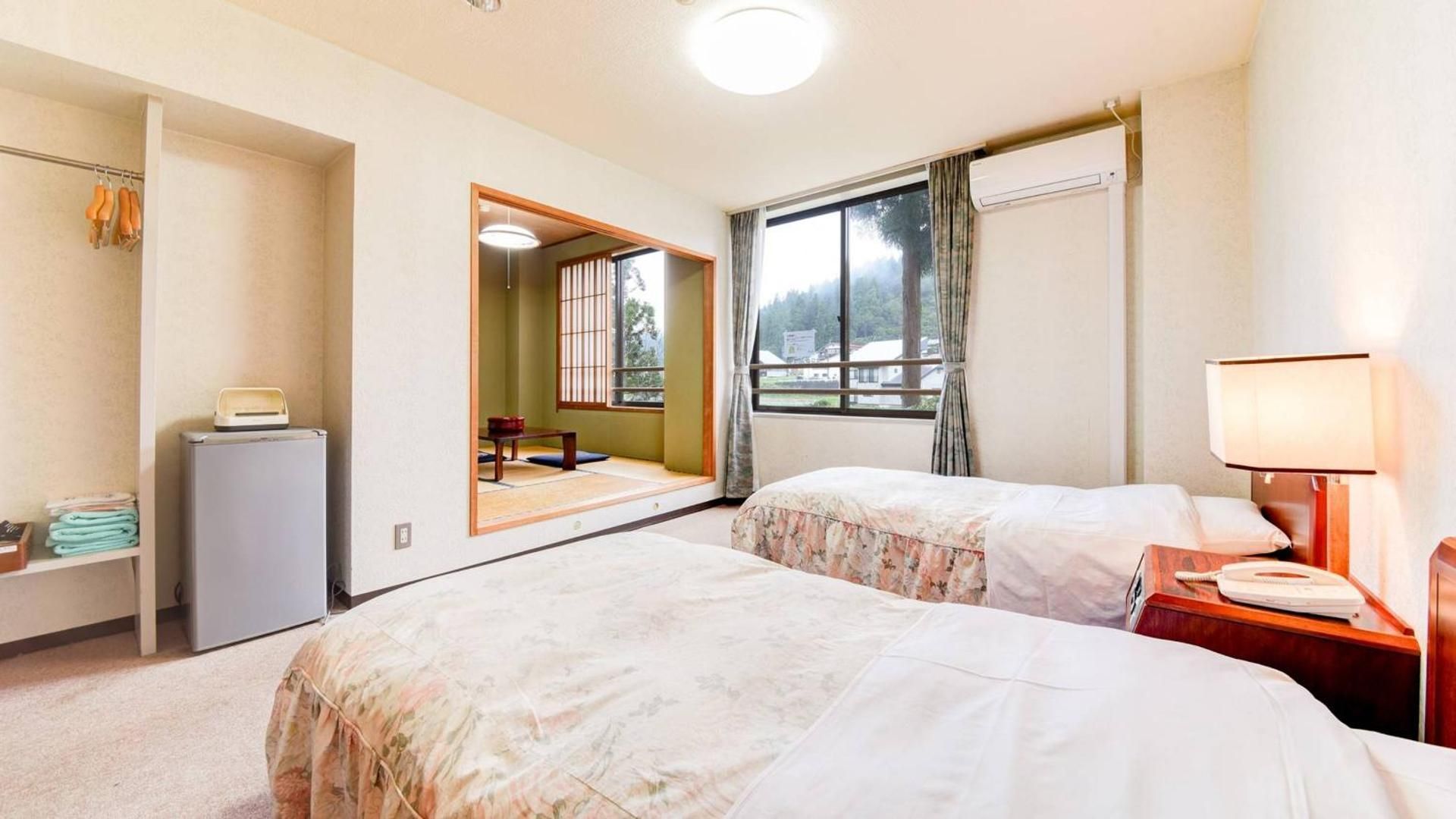 Japanese-Style Twin Room with Tatami Area