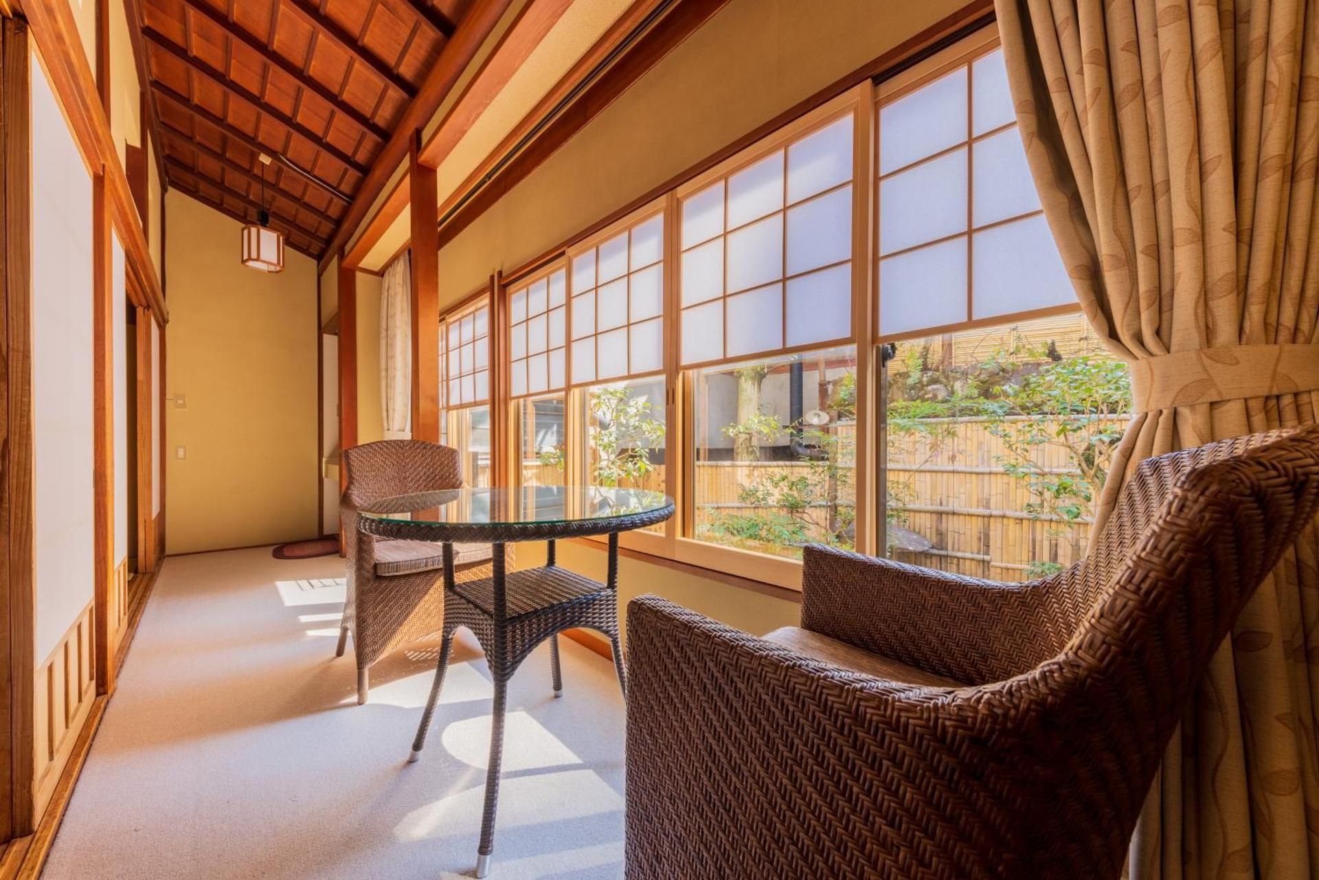 Japanese-Style Family Room with Shared Bathroom
