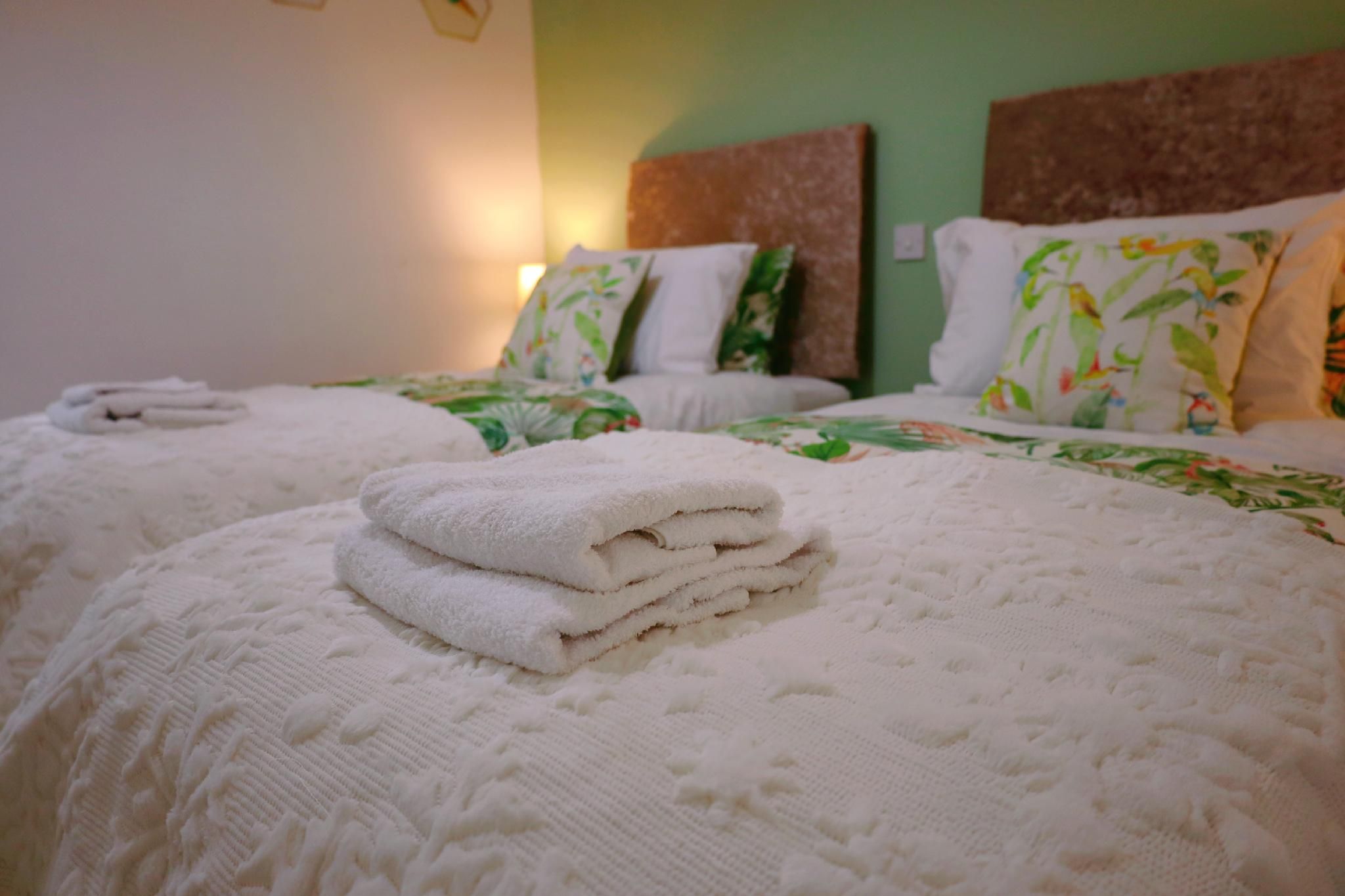 twin room-ensuite with shower-garden view