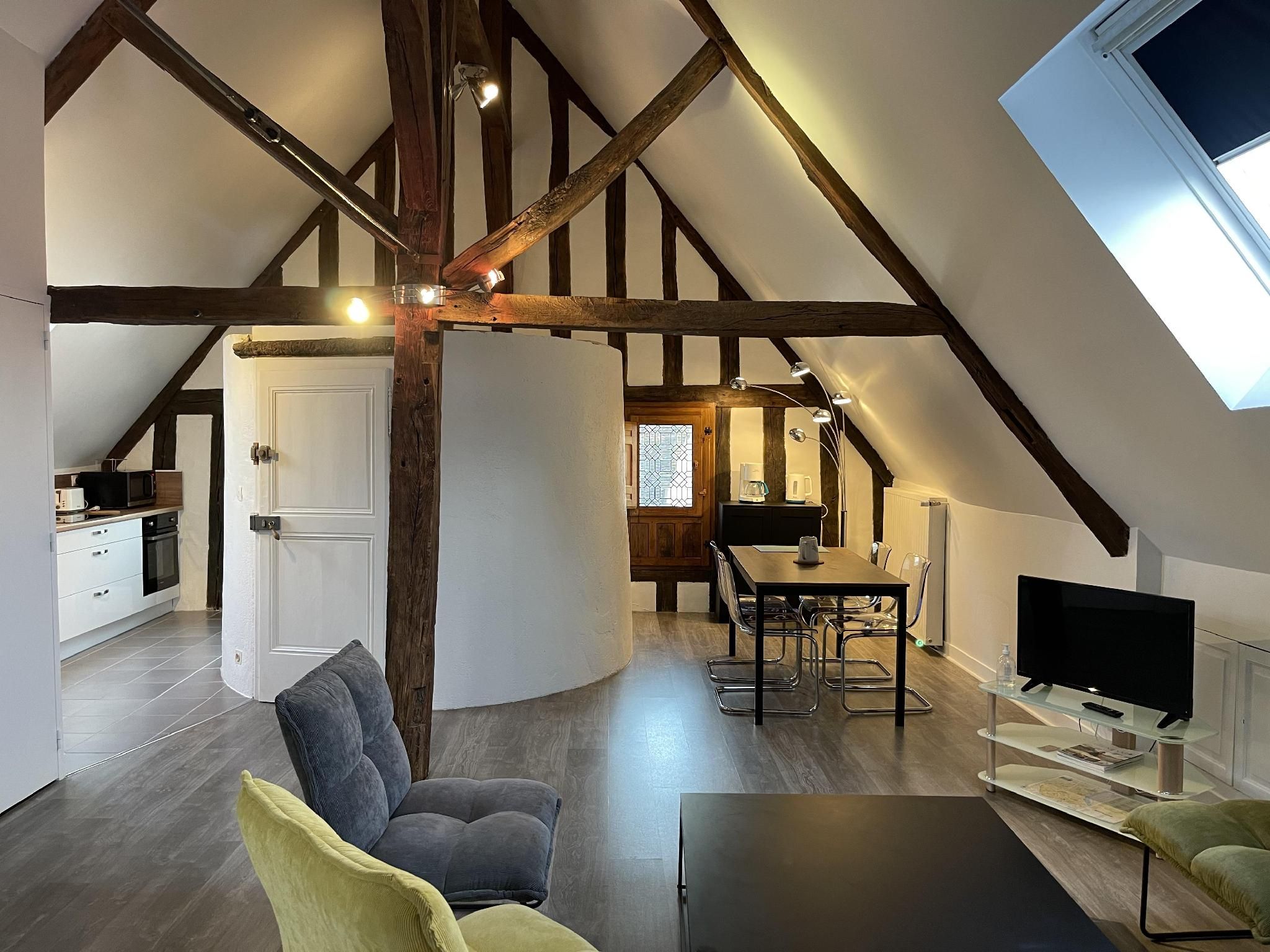 Le Pigeonnier-Appartement-SDB privée avec douche-Vue ville