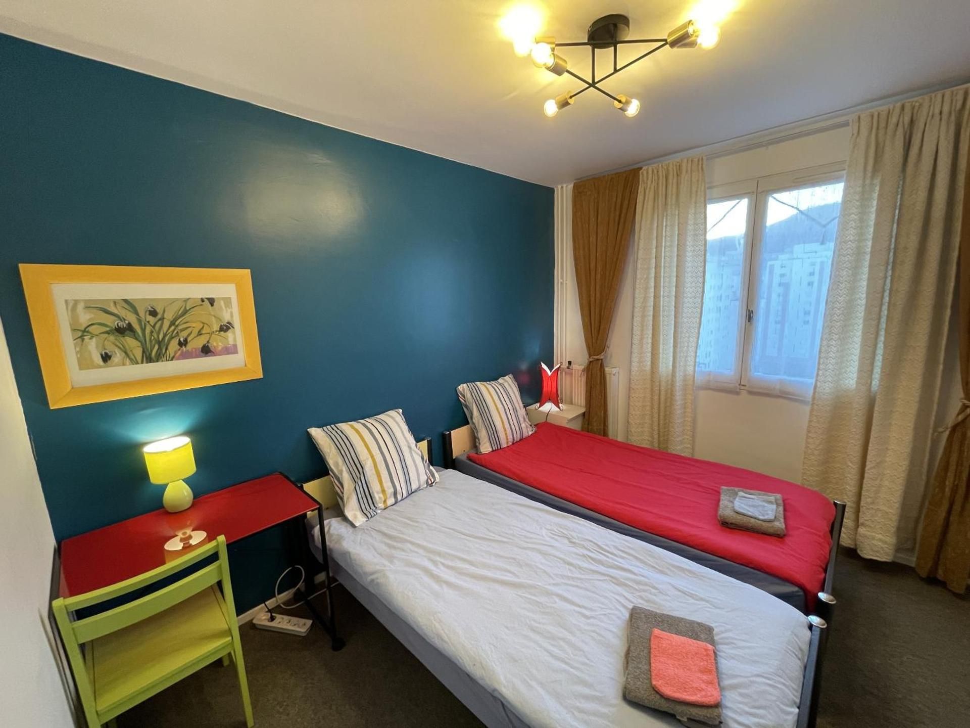 Three-Bedroom Apartment with Balcony