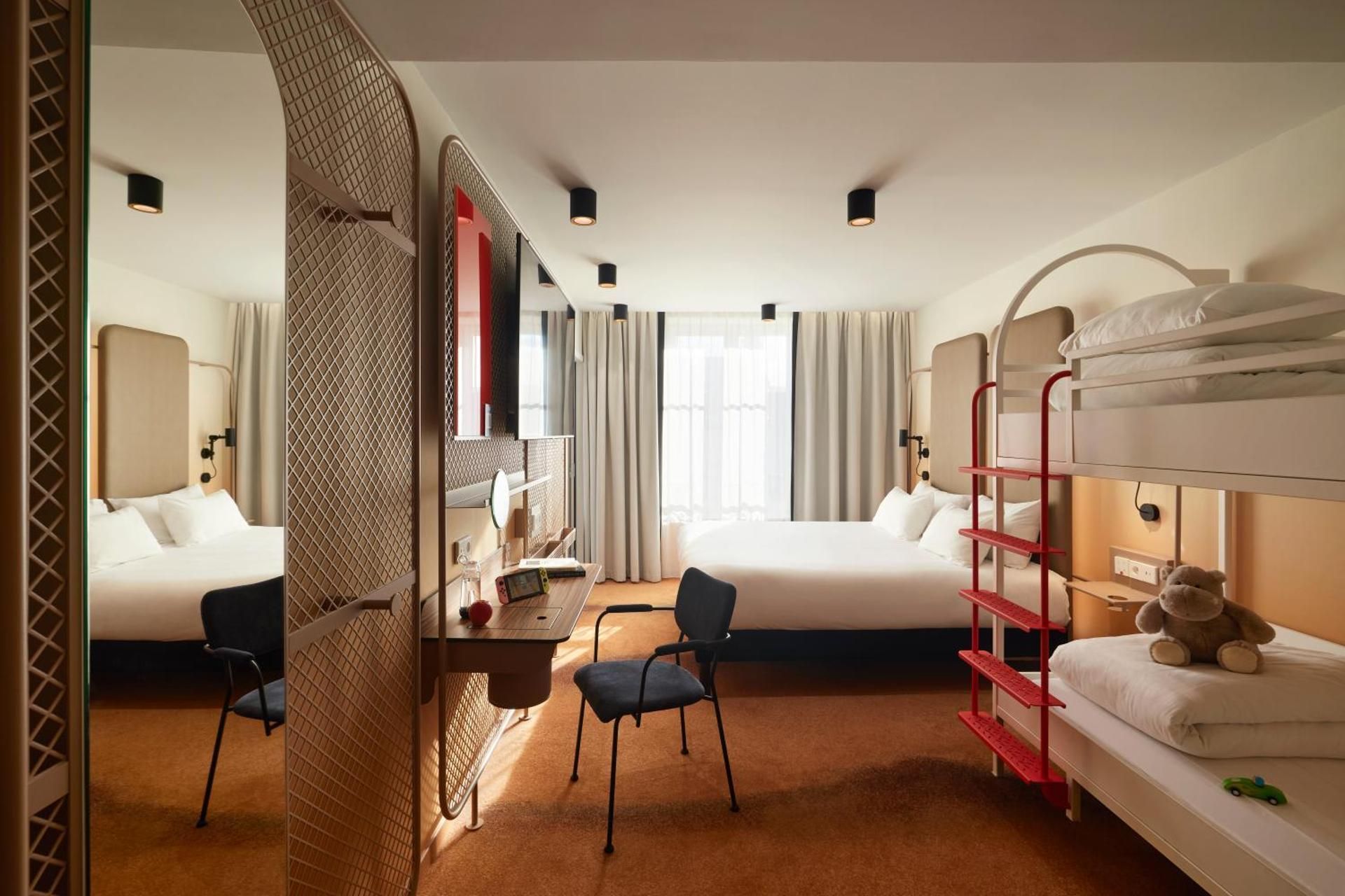 Superior Family Room with One Double Bed and Two Bunk Beds