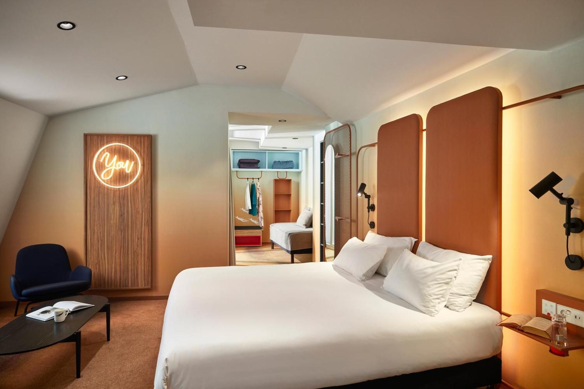 Deluxe Junior Suite with One Double Bed and Two Single Beds and Terrace