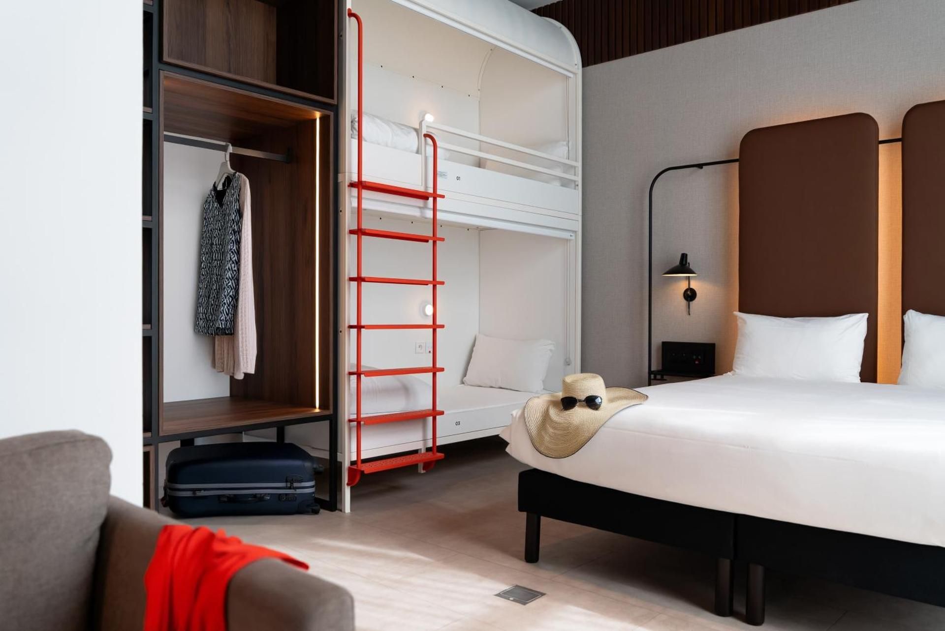 Apartment with One Double Bed and Two Bunk Beds