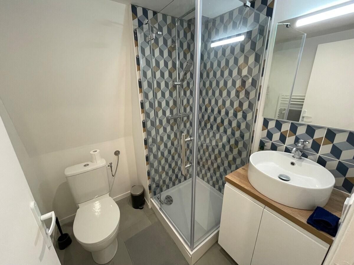 Appartement-Vue ville-Salle de bain privée séparée