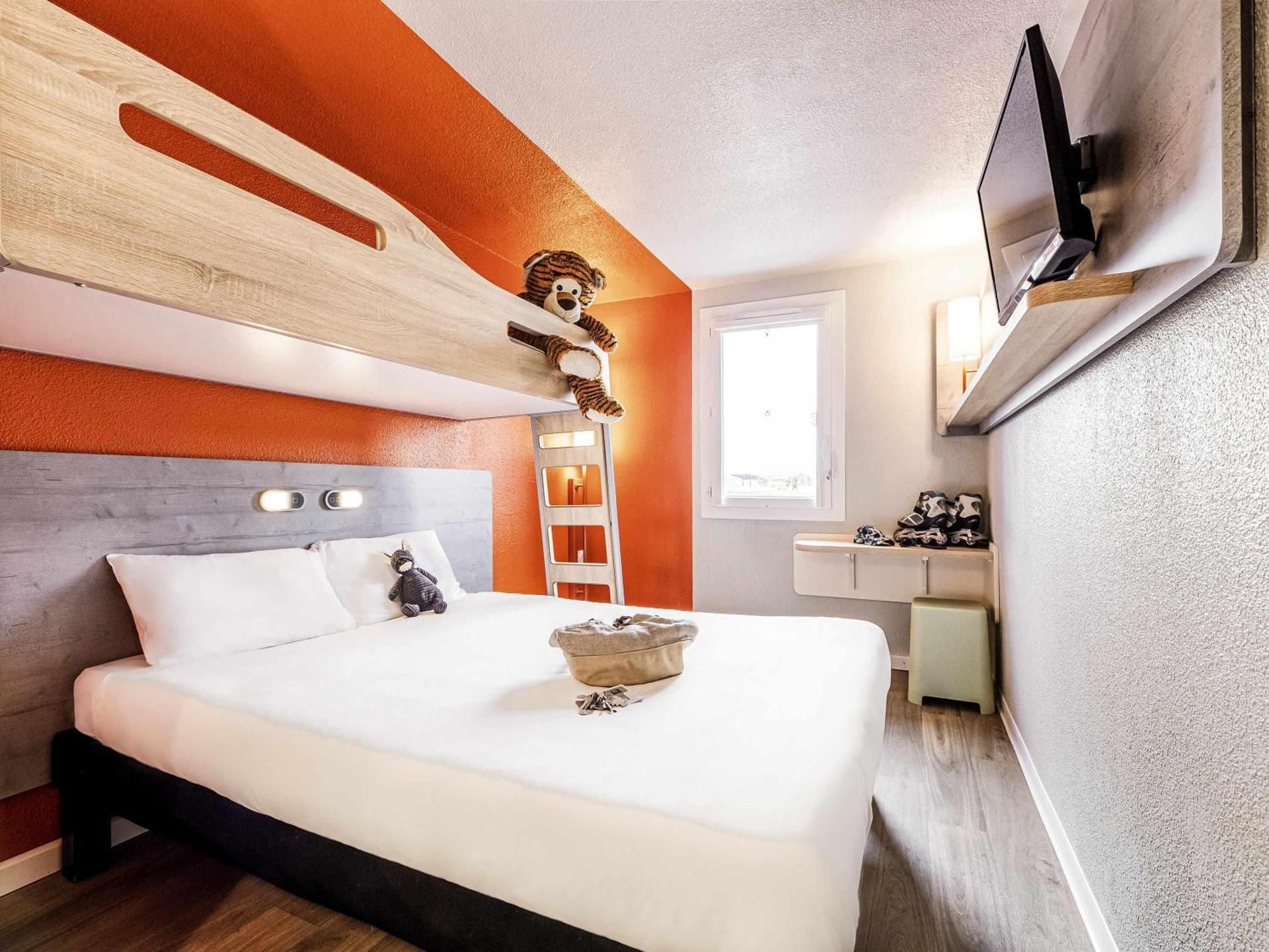 Triple Room with One Double Bed and One Bunk Bed