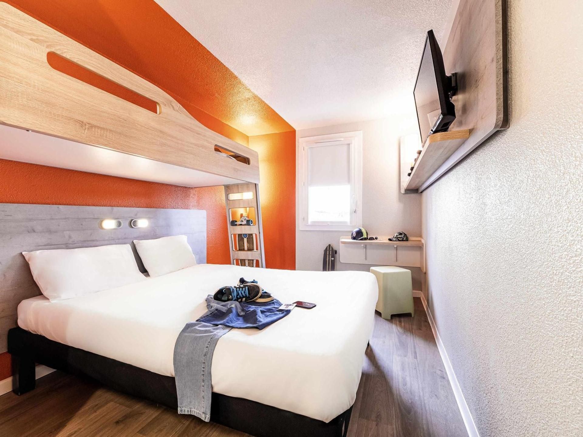 Triple Room with One Double Bed and One Bunk Bed