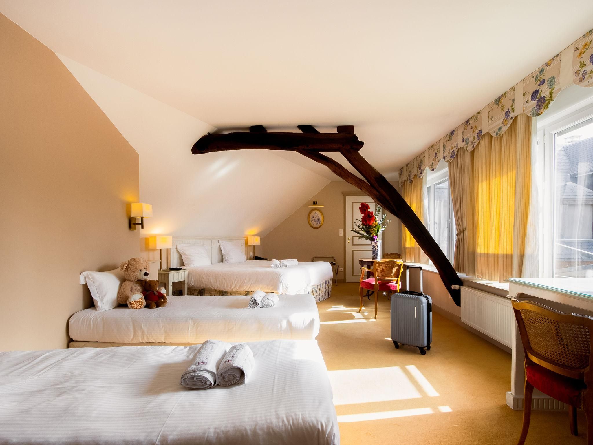 Mercure Moulins Centre - Hôtel de Paris Family Room with 1 Double Bed and 2 Single Beds