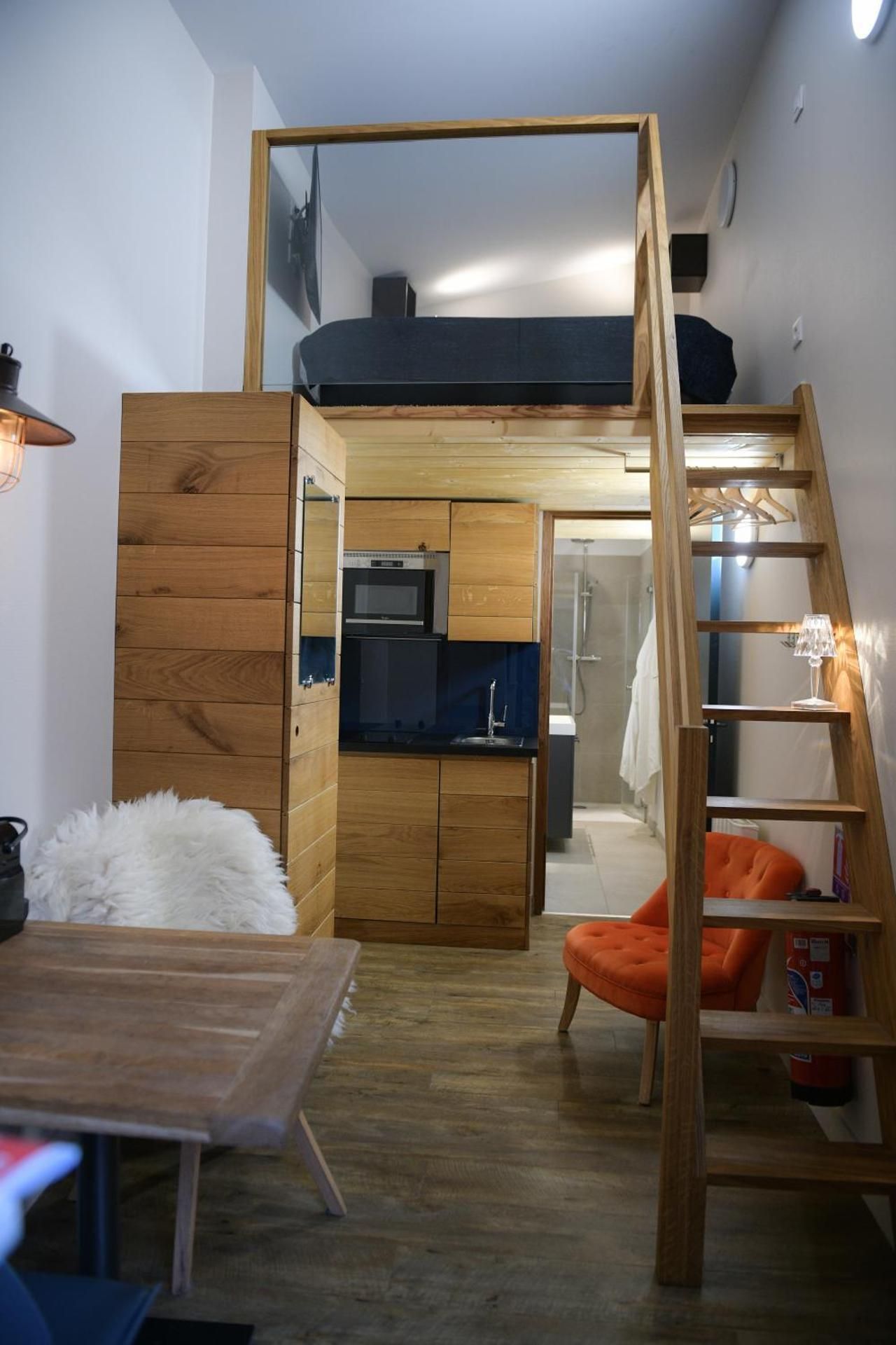Studio with Mezzanine