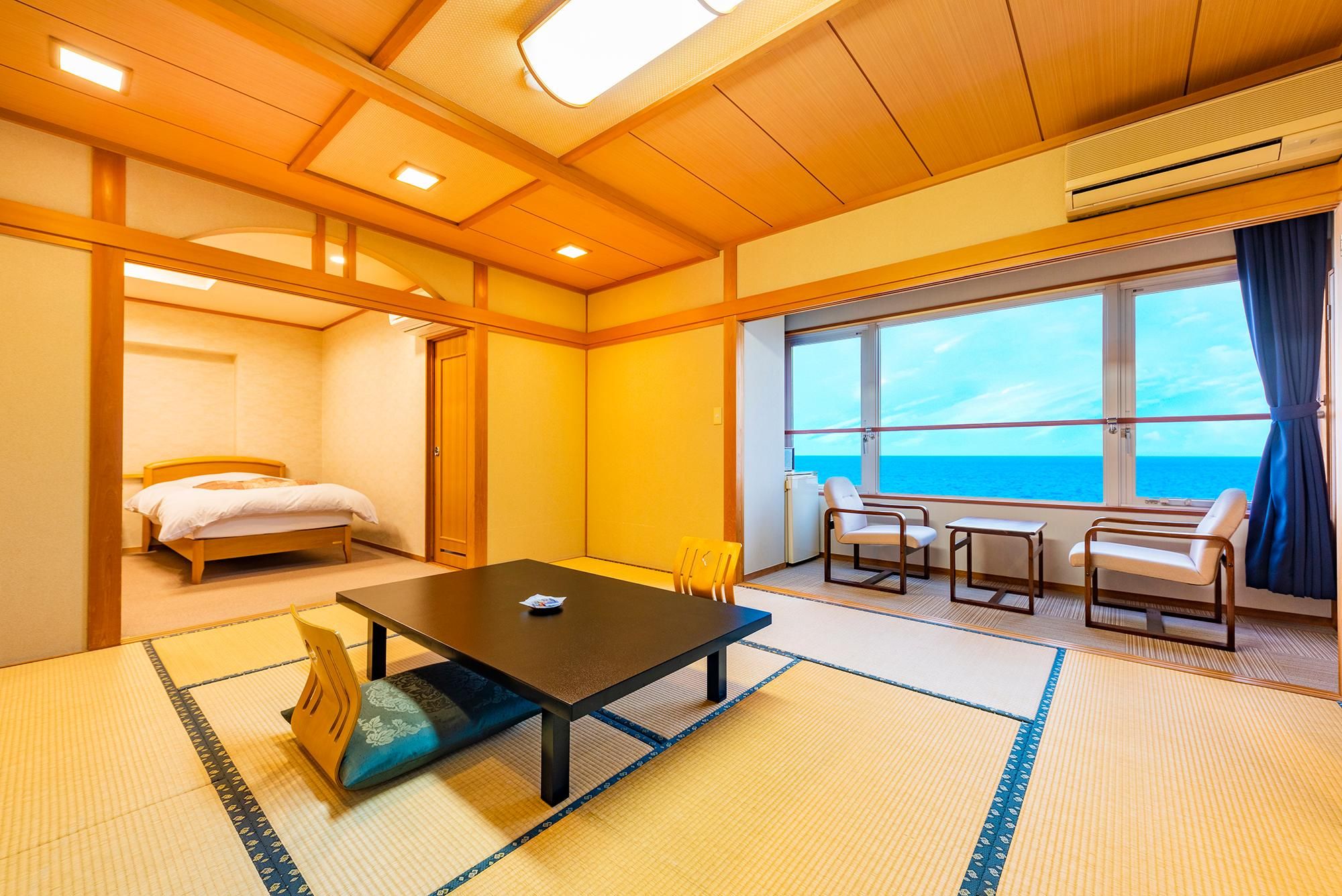 Sea View Beppu Bay Luxury Western Style Room With Private SemiOpen-Air Bath - Non-Smoking