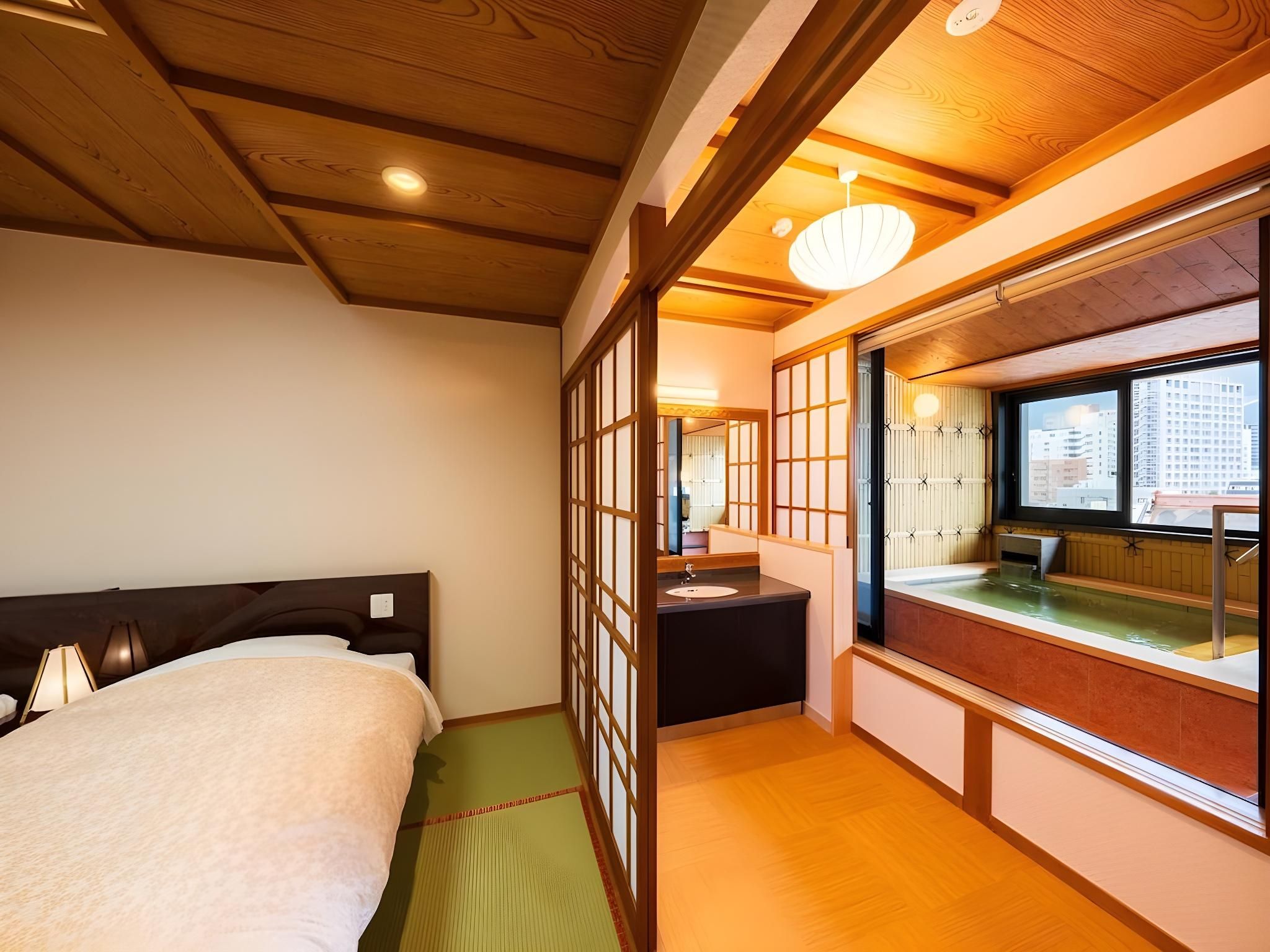 Special Modern Japanese-Western Room with Semi-Open-Air Bath - Non-Smoking