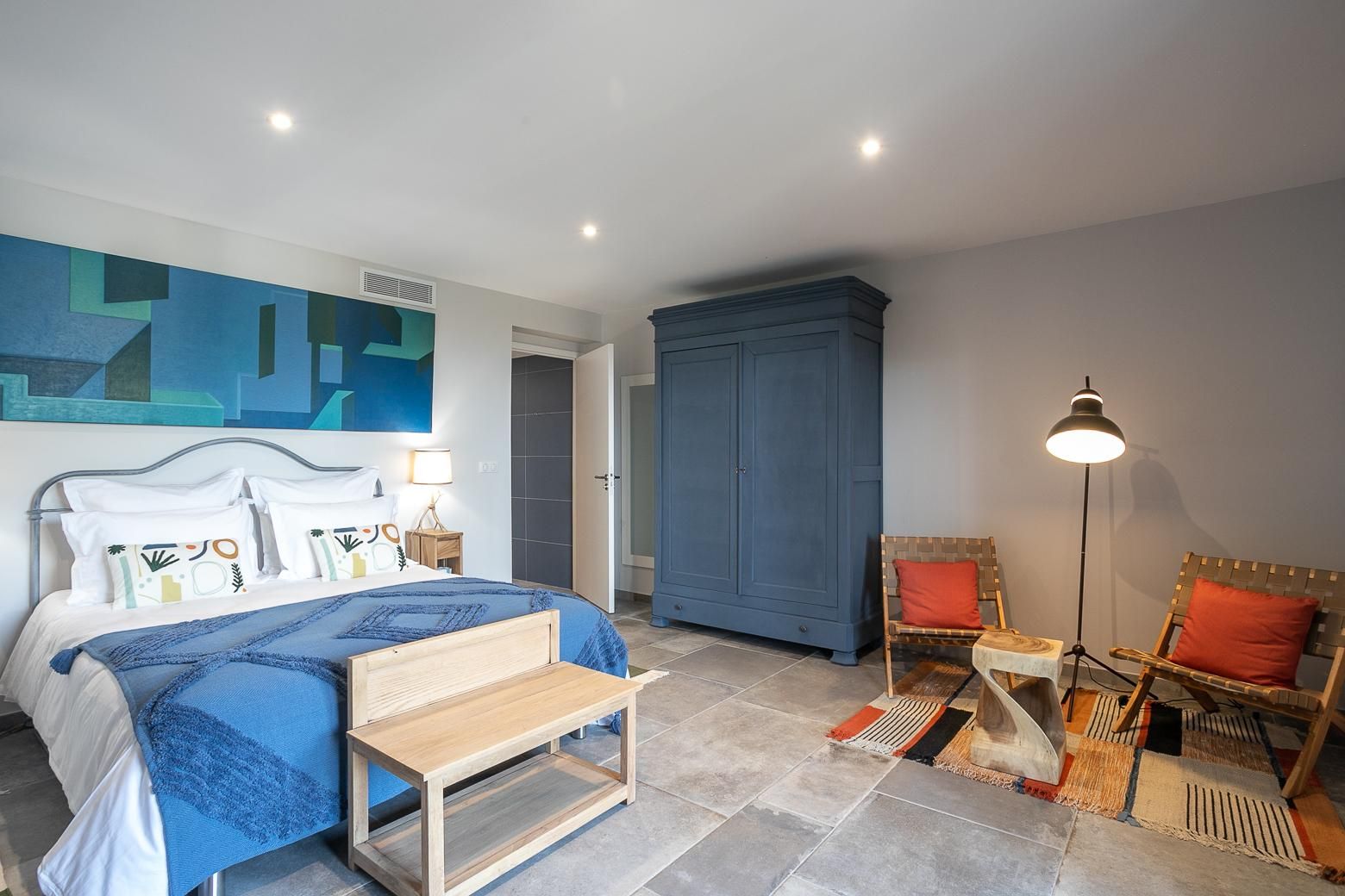 La Mediterranee-Double-Super spacieuse-Douche-Vue sur Jardin