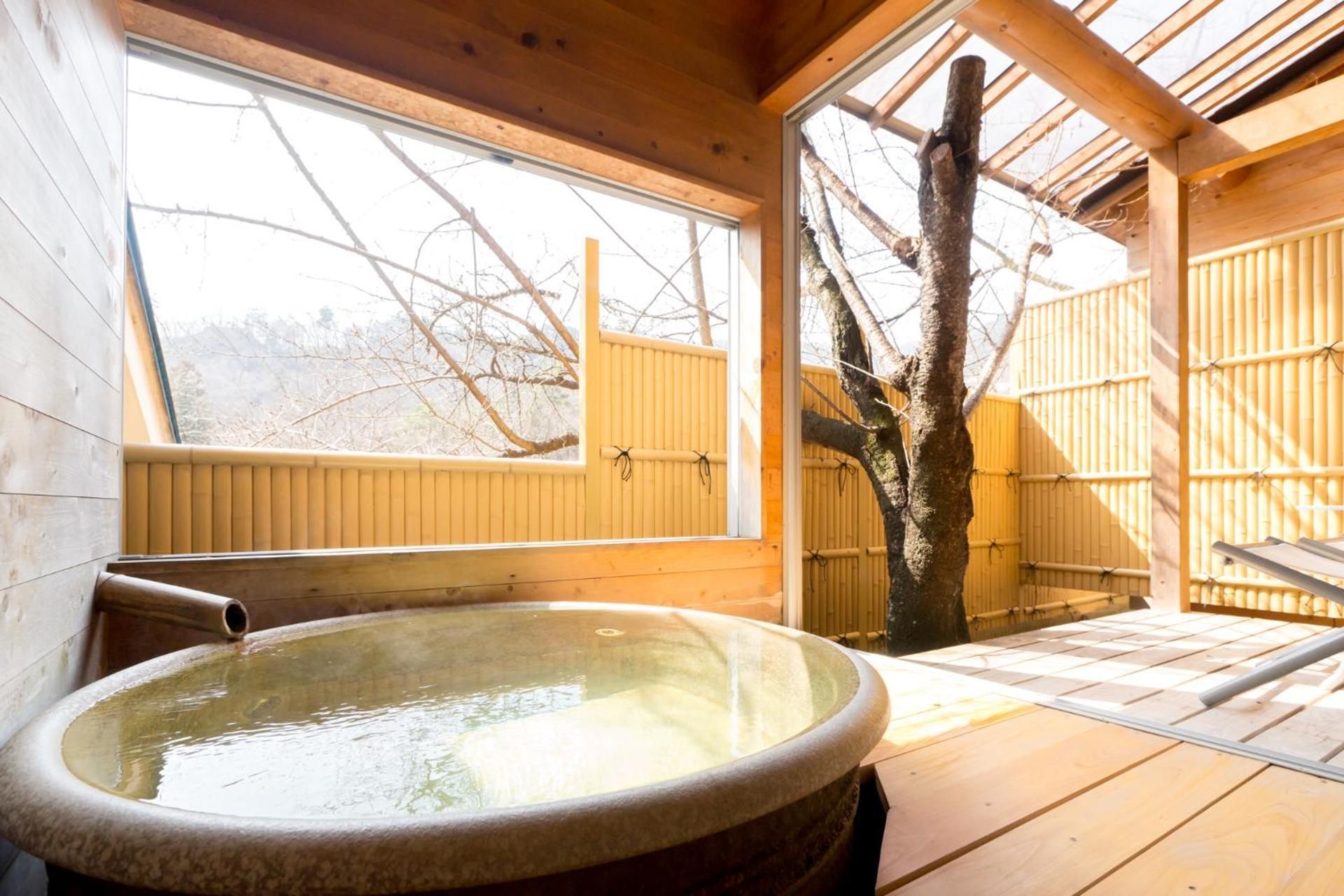 Japanese-Style Room with Open-Air Bath