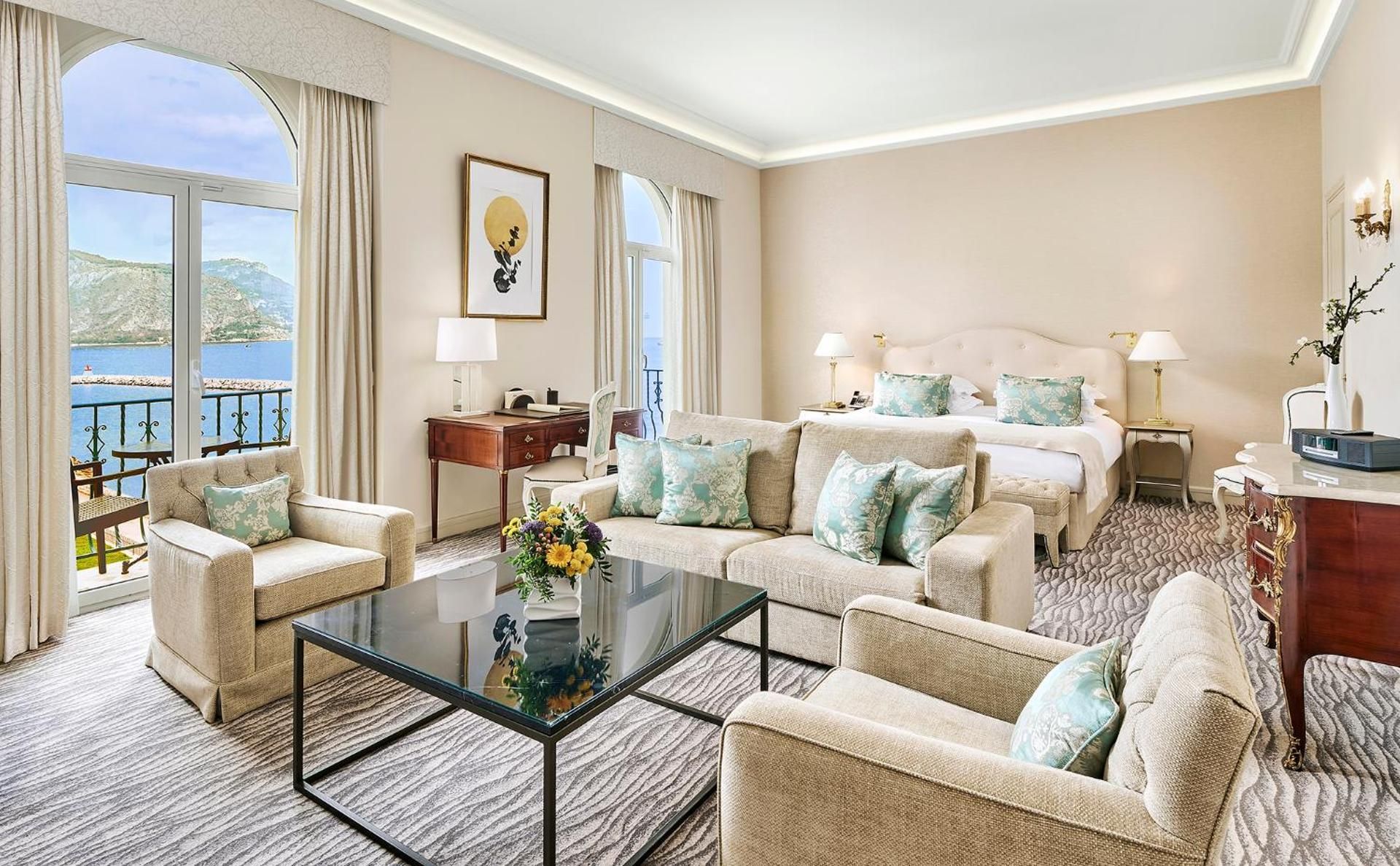 Junior Suite with Harbor and Hillside View