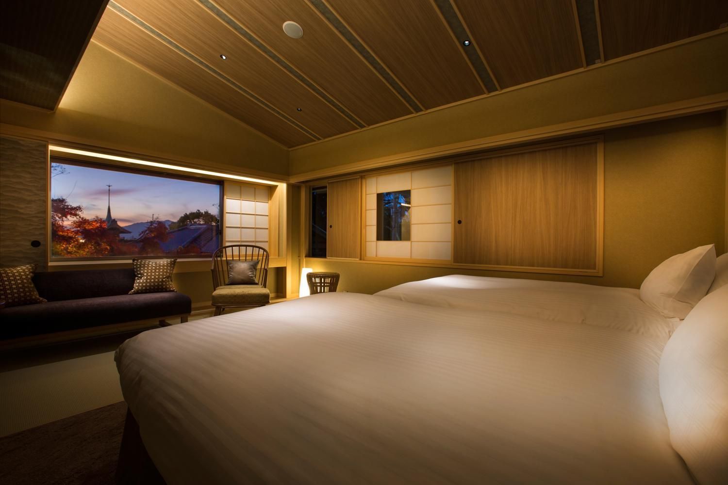 Japanese-Western Room with partial open-air bath TYPE A - Non-Smoking (3rd Floor)