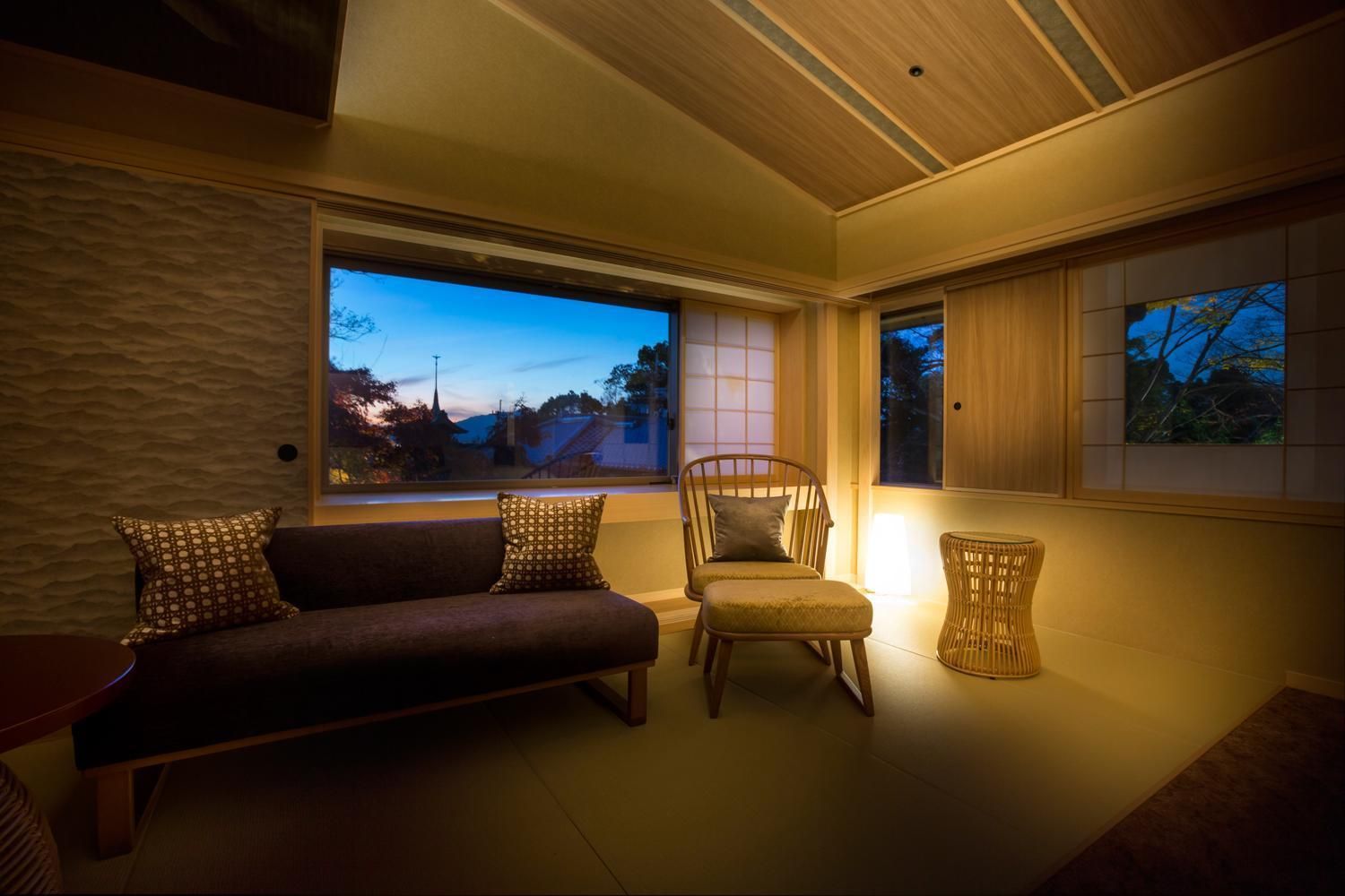Japanese-Western Room with partial open-air bath TYPE A - Non-Smoking (3rd Floor)
