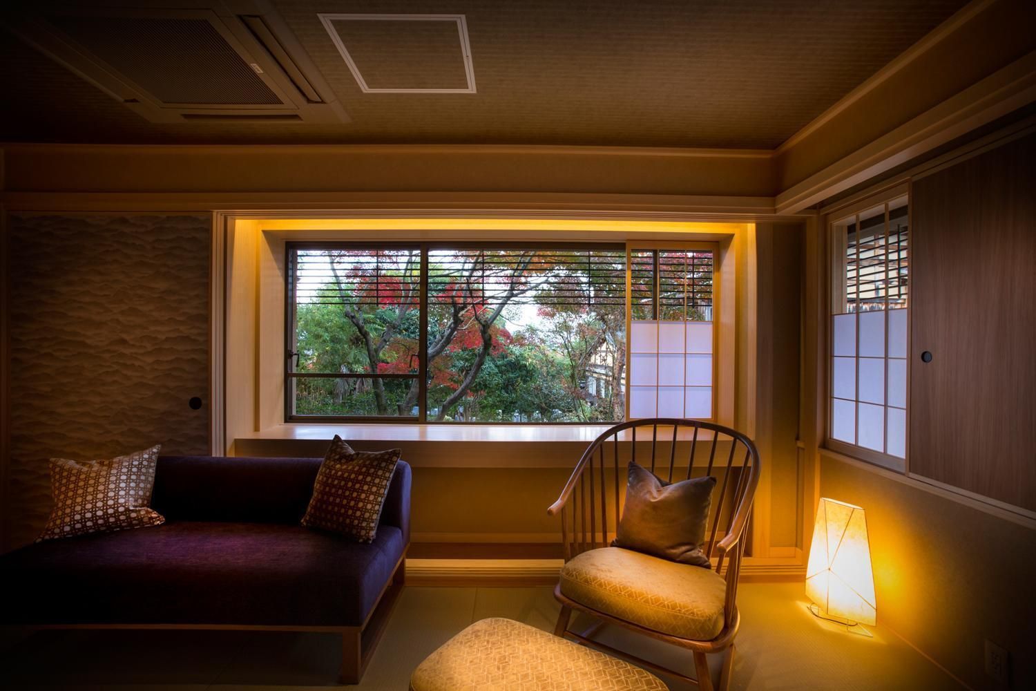 Japanese-Western Room with partial open-air bath TYPE B - Non-Smoking (2nd Floor)