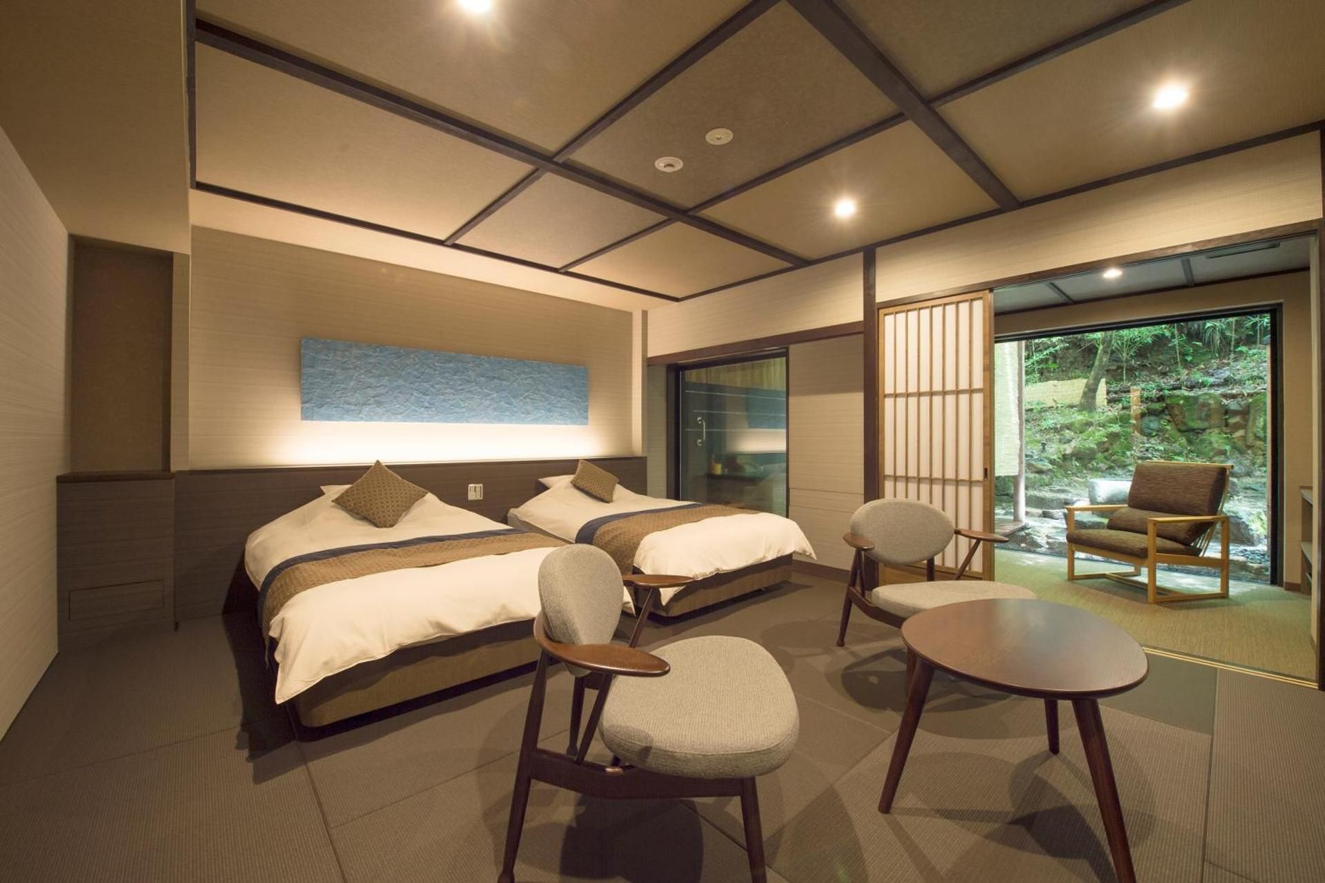 Mountain View Japanese-Western Style Room with Terrace, Open-Air Bath and Wood Deck - 44 sqm