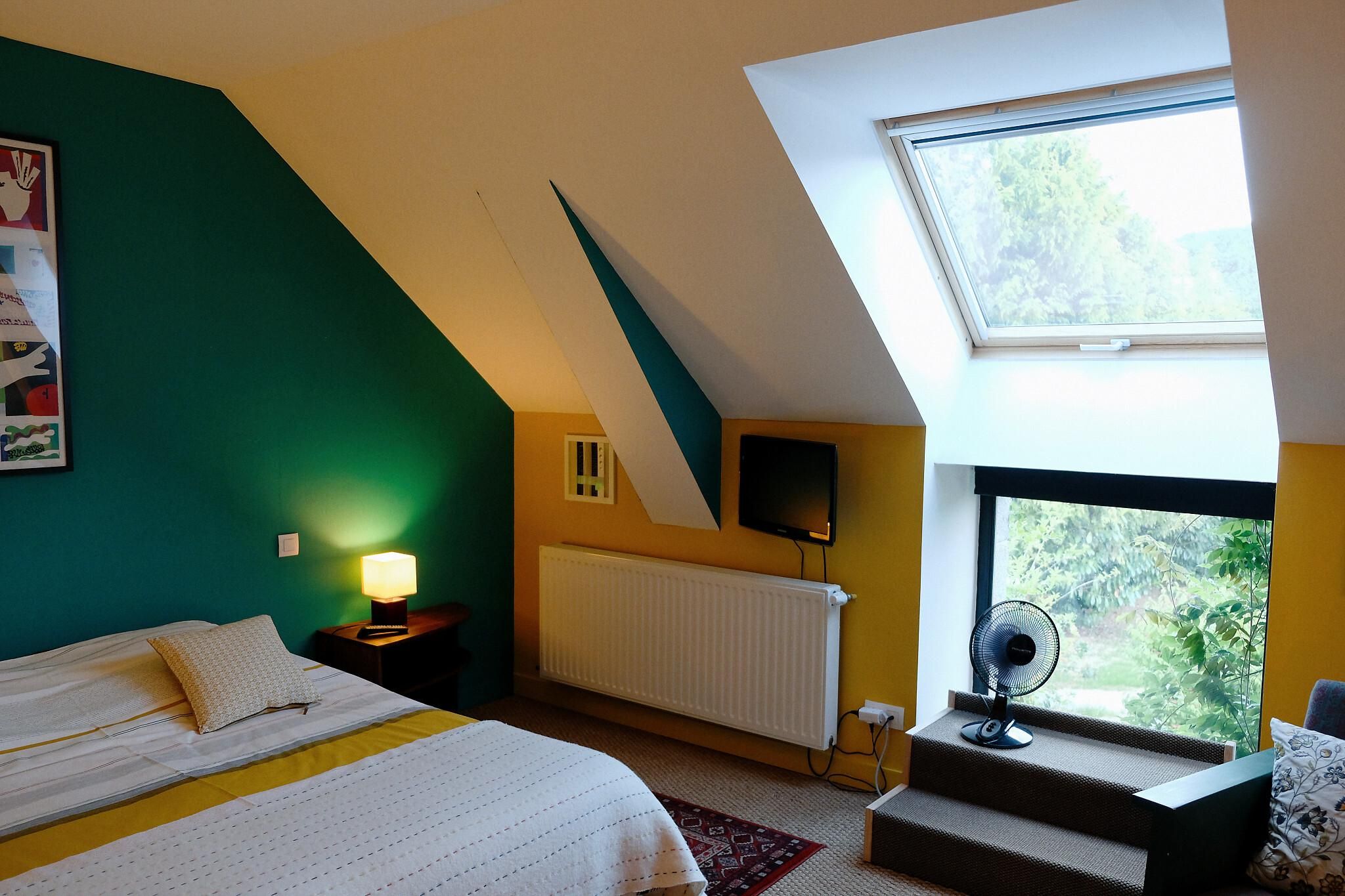 La Maison Jaune à la Janaie Suite-Premium-Salle de bain privée séparée-Vue sur Jardin